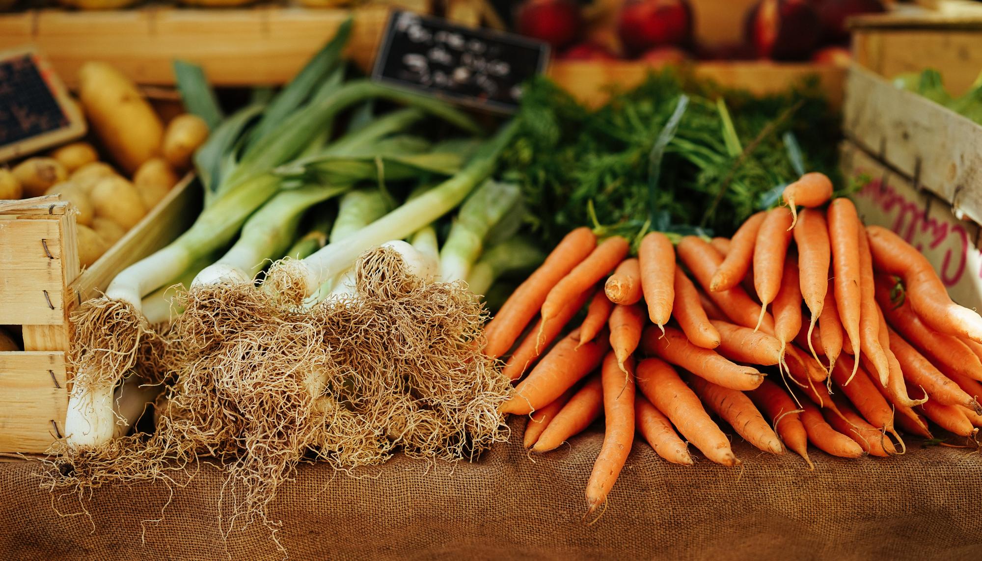 Puerros y zanahorias