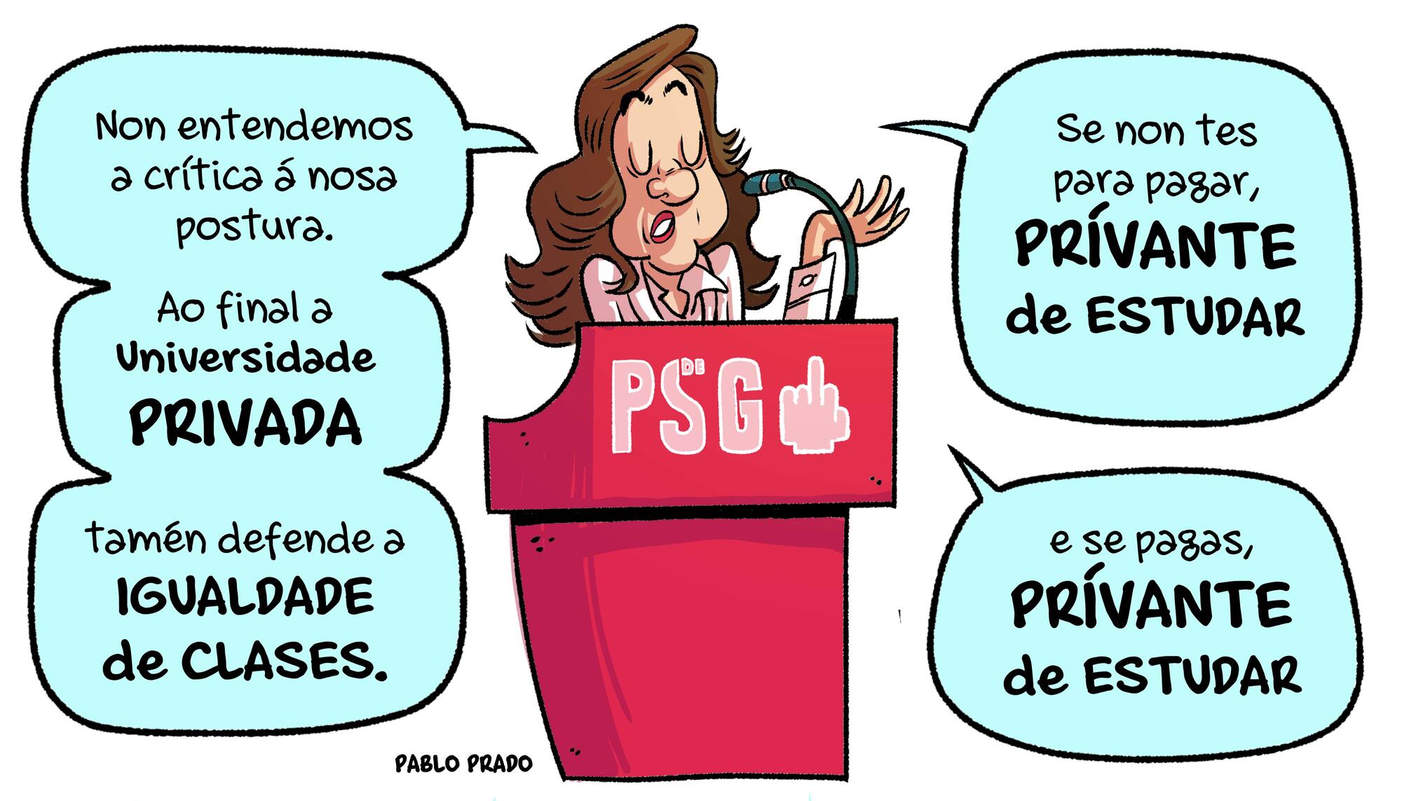 Inés Rey e a universidade privada