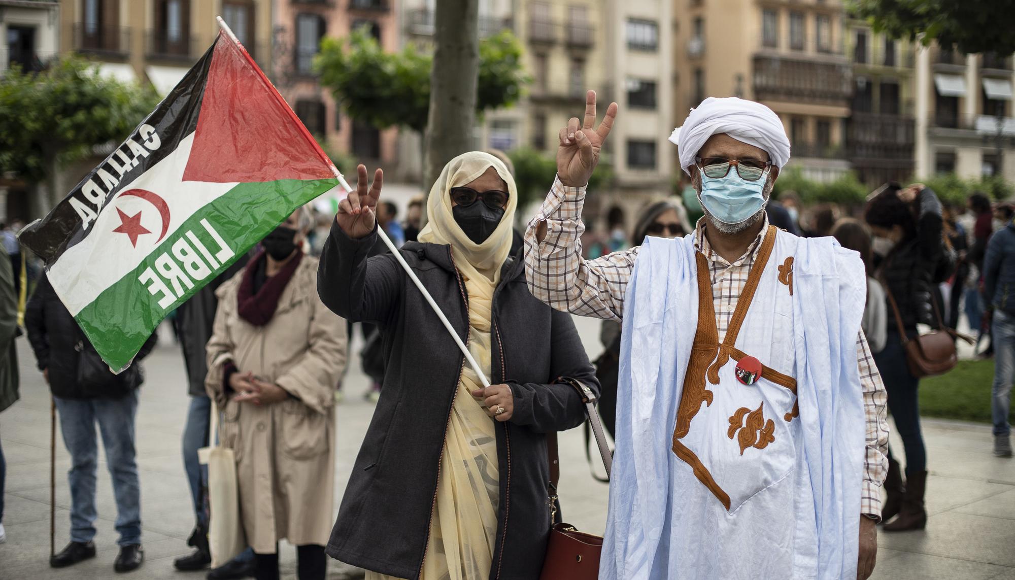 1ª Etapa de la Marcha por la Libertad del Pueblo Saharaui en iruñea - 11