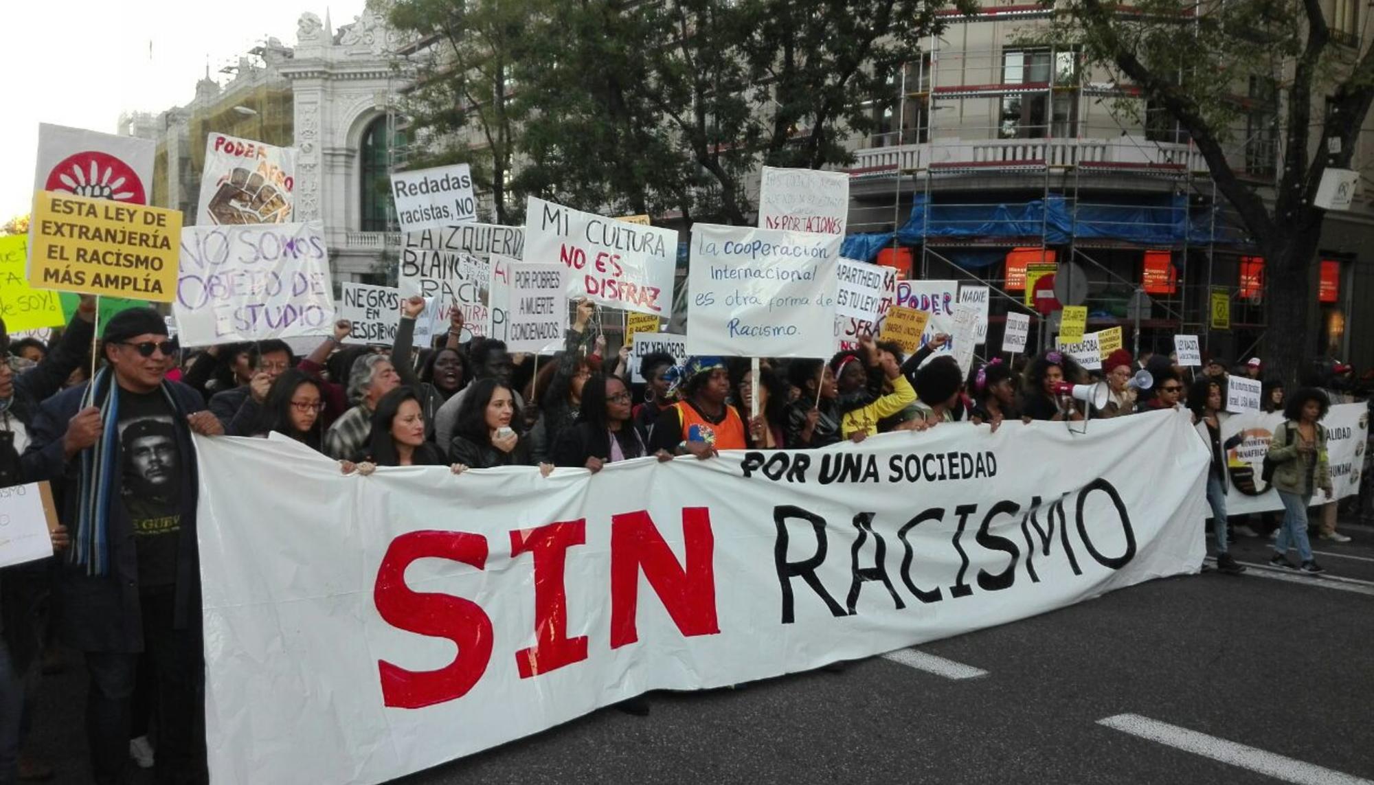 Manifestación antirracista