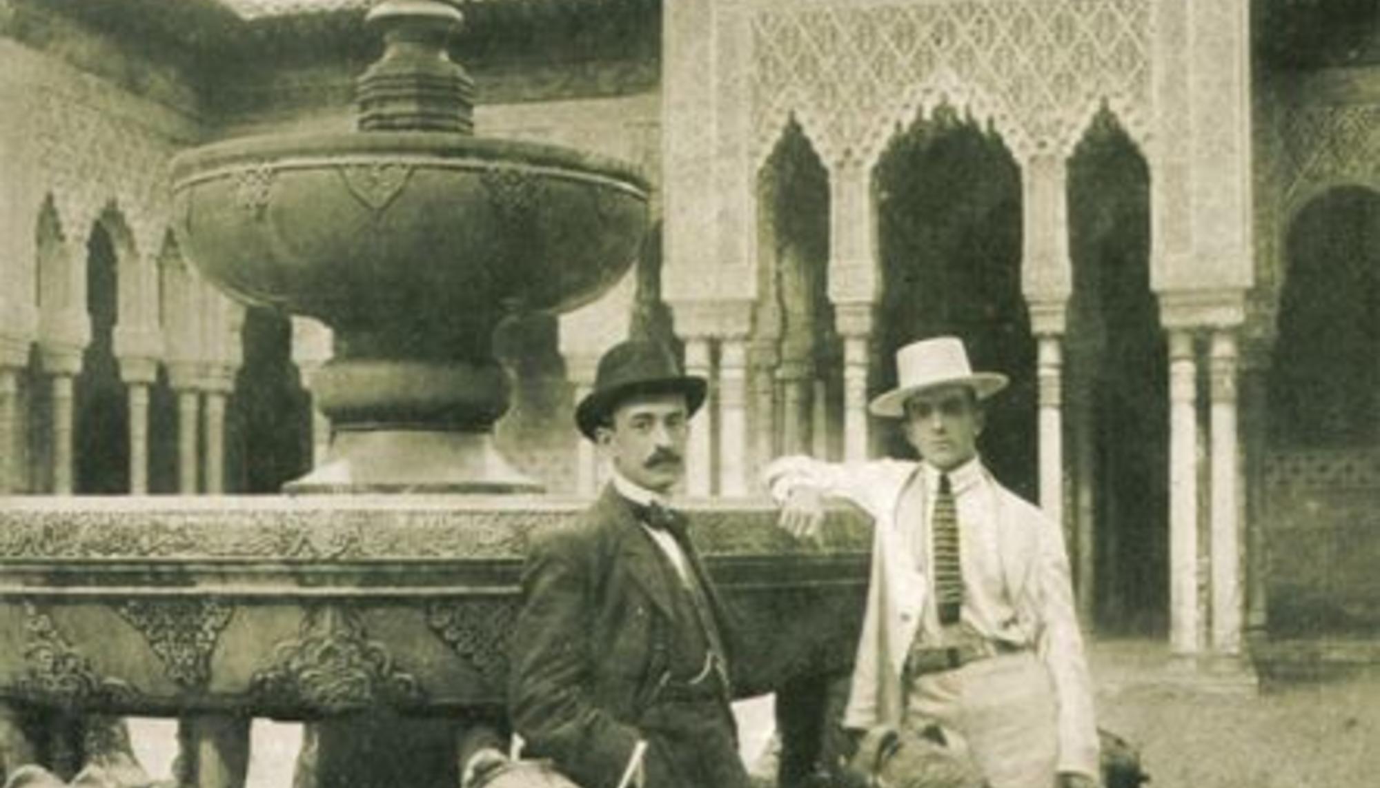 Manuel de Falla en la Alhambra en 1916