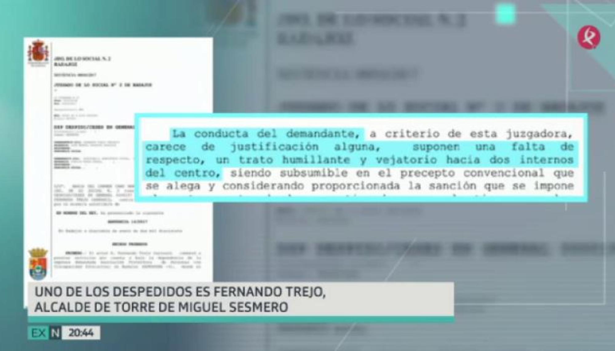 Detalle de la denuncia a Fernando Trejo Carrasco por vejaciones a discapacitados de APROSUBA