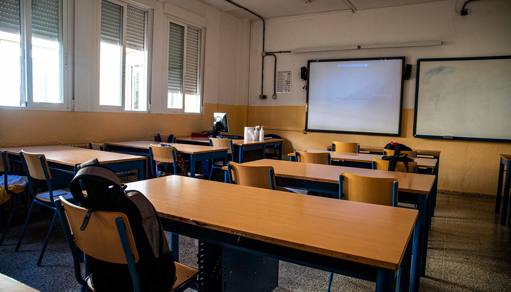 Aula vacía IES Madraza