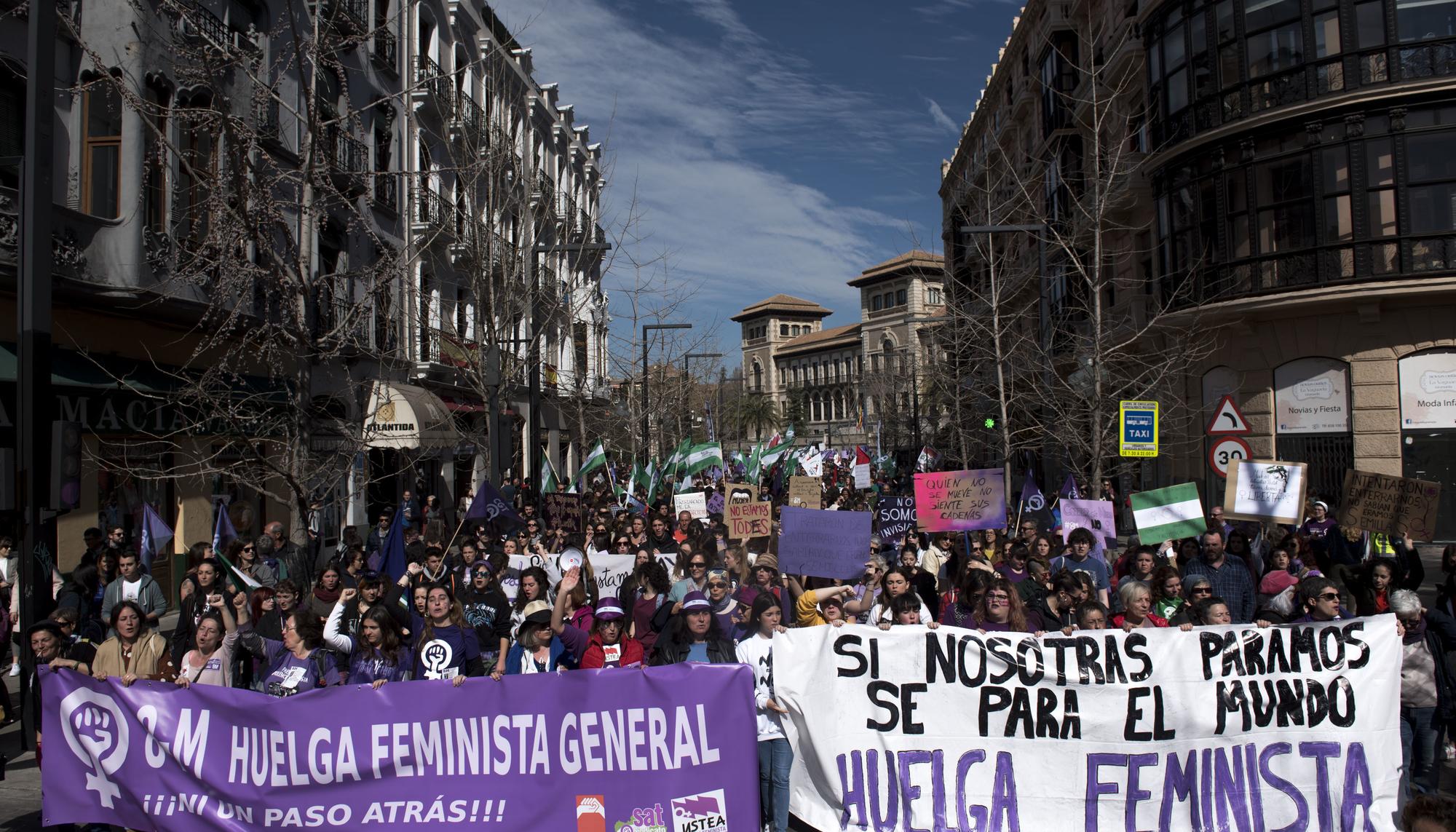 Huelga Feminista Andalucía Granada 2