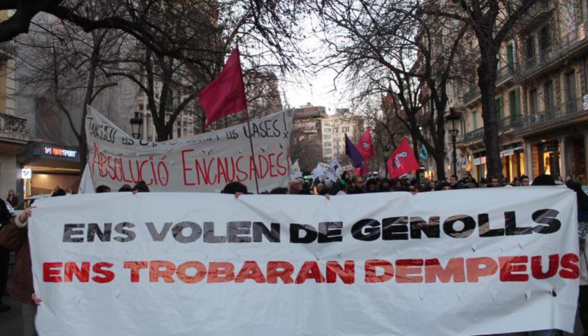 mani represión vivienda Barcelona 2