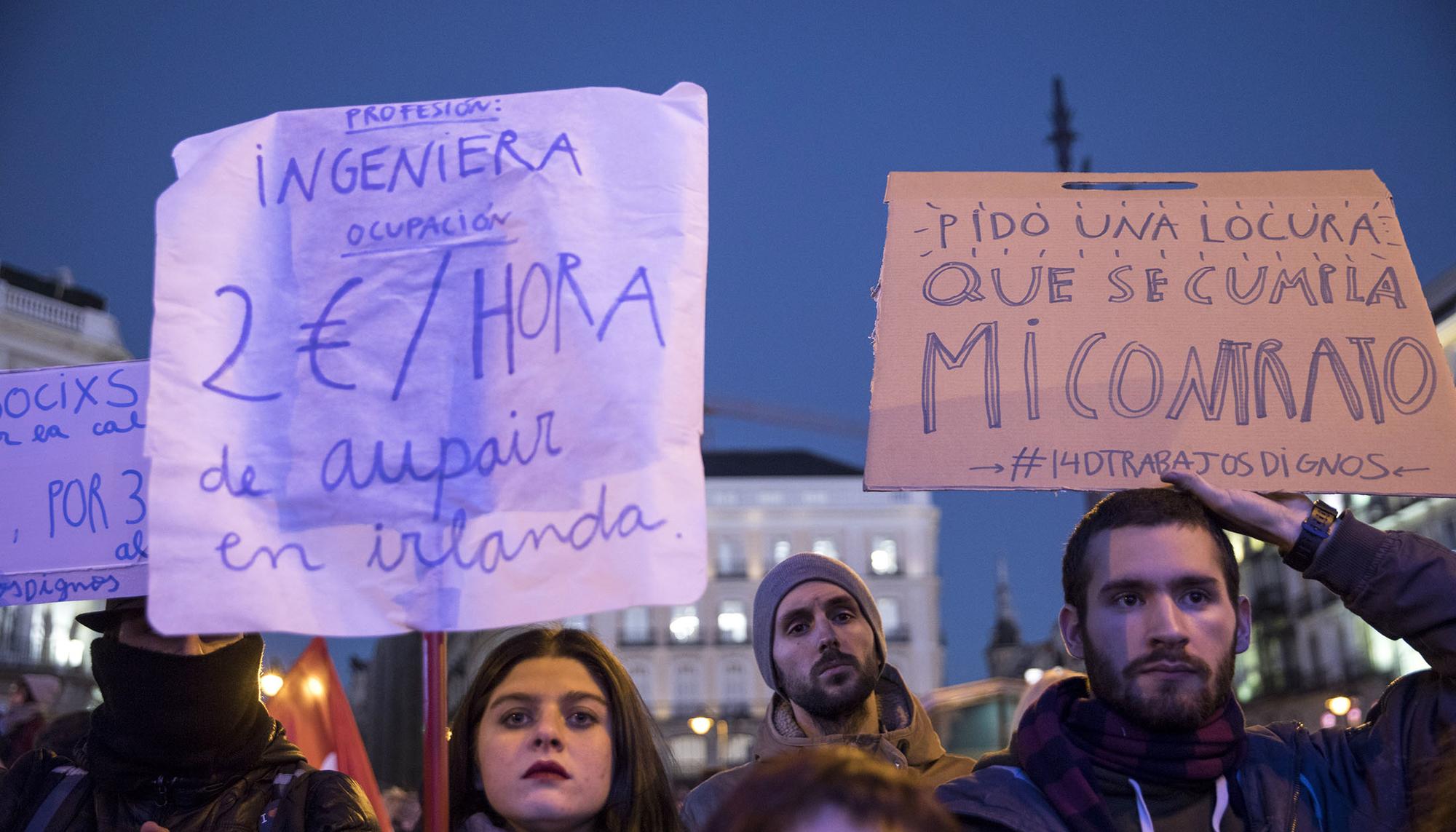 Concentración en Puerta del Sol contra explotación laboral