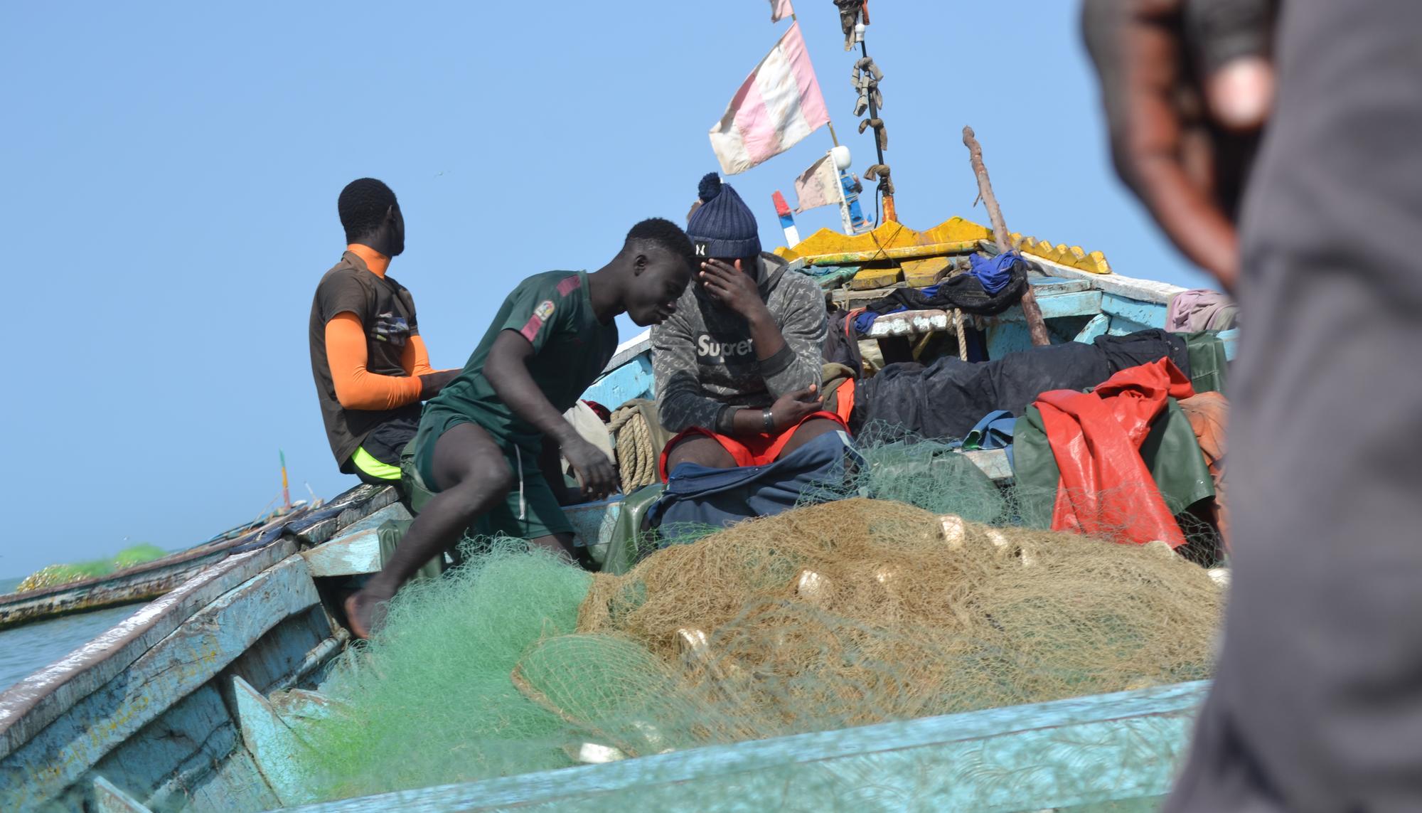 Pescadores descansado Tanji