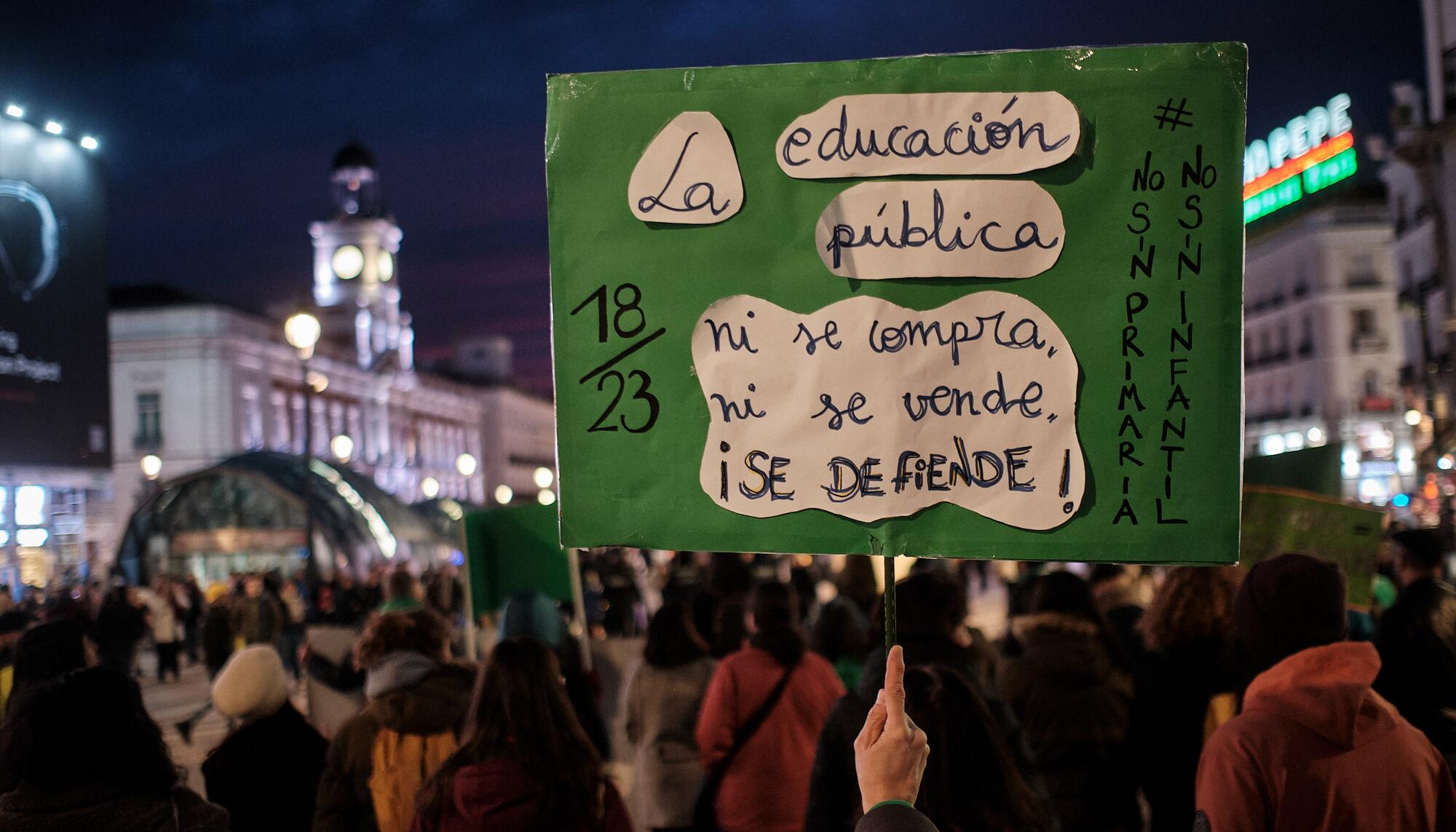 Educación lectivas manifestación - 11