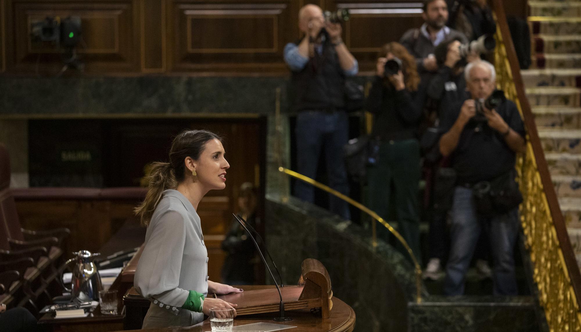 Congreso votacion Ley trans reforma aborto - 17 Irene Montero Tribuna