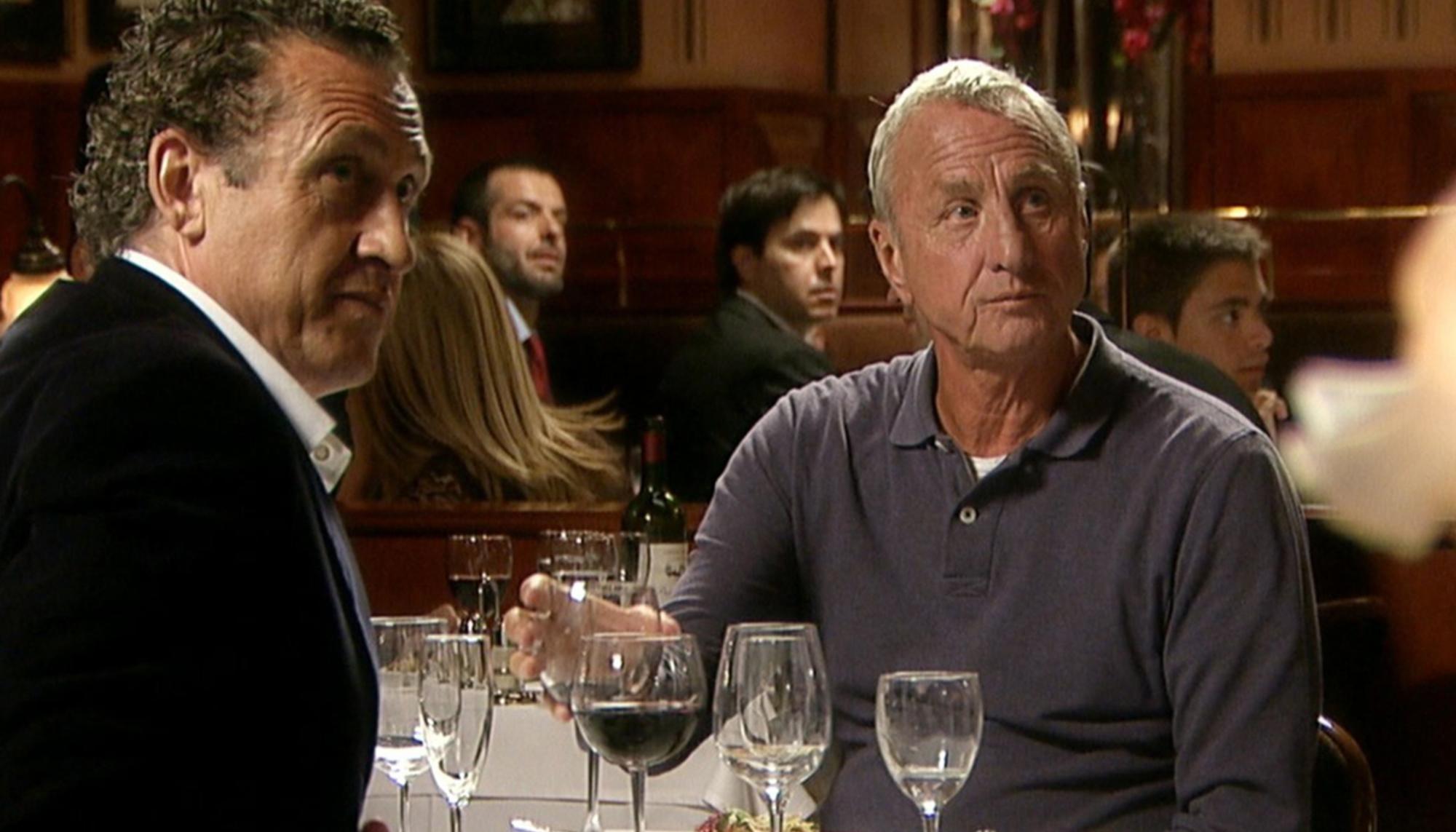 Valdano y Cruyff, en el documental 'Messi' (2014)