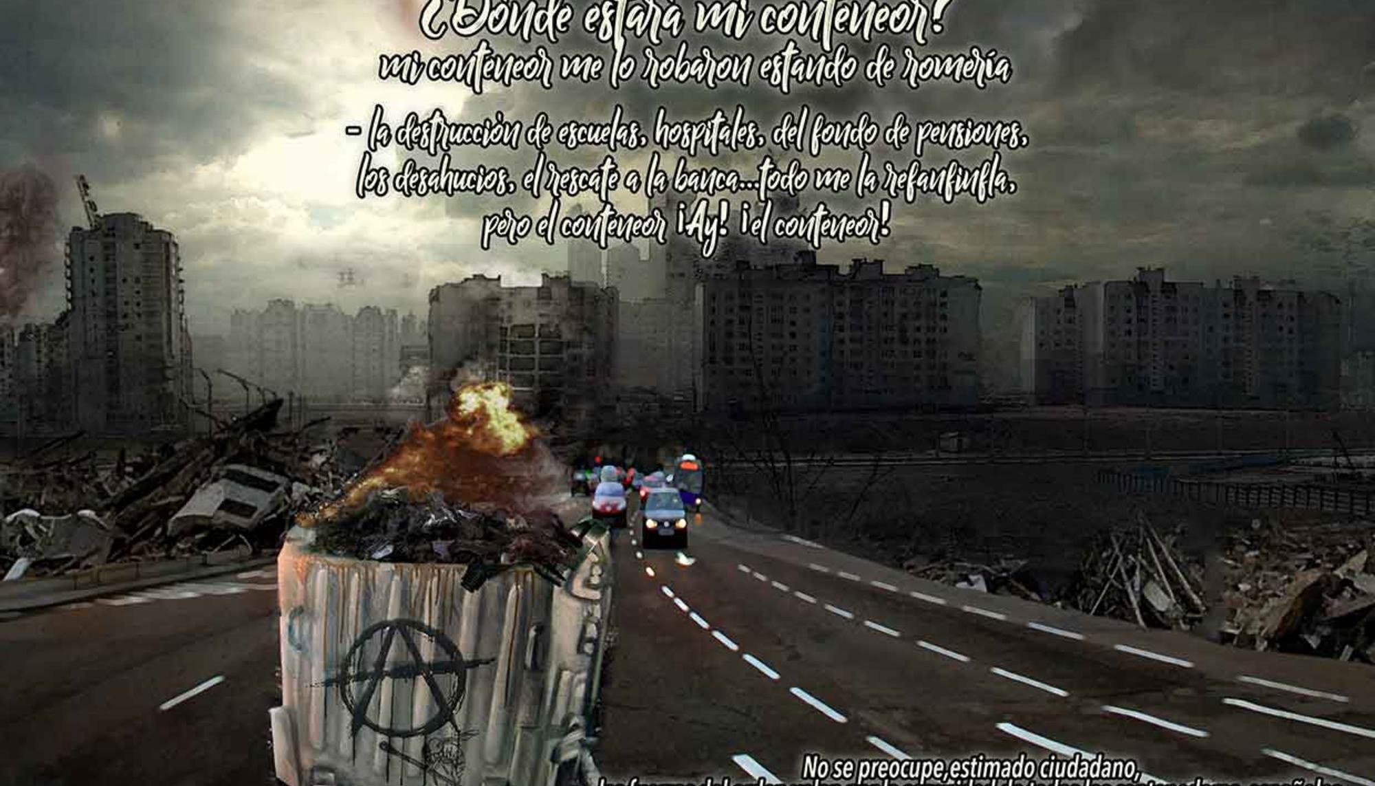 Contenedores en disturbios