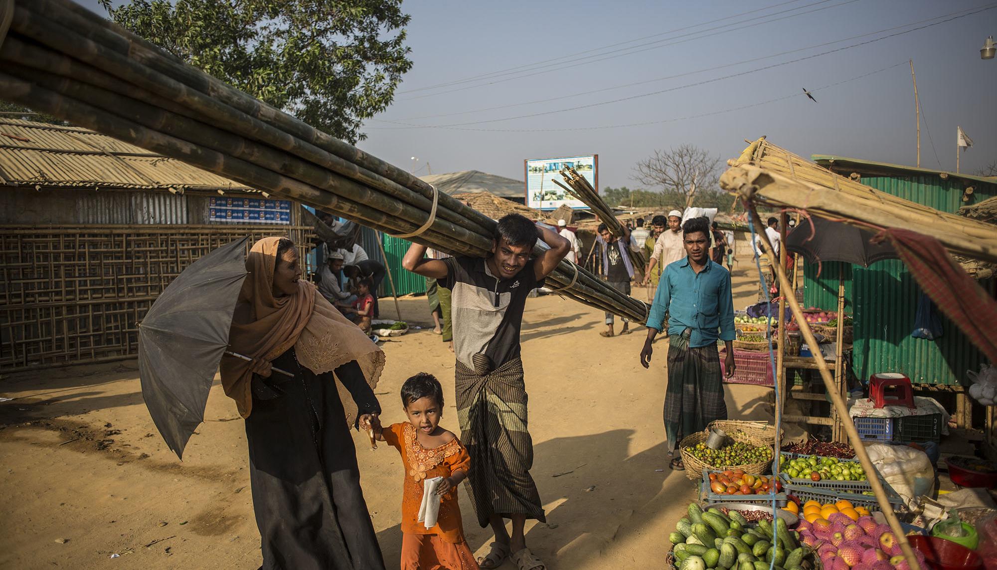 Campamento de refugiados rohingyas de Kutupalong, en Cox's Bazar