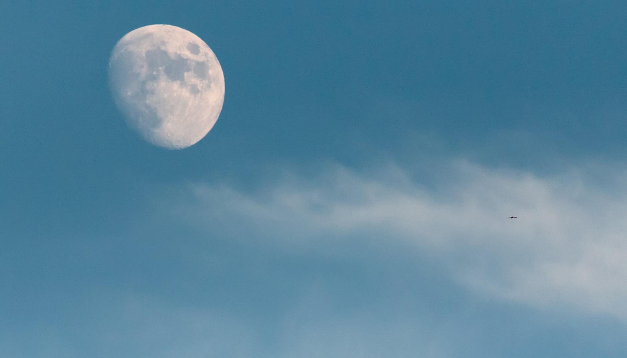 Luna. Astronomía. Espacio. Cielo.