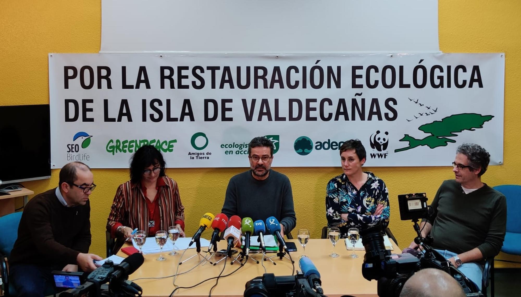 Rueda de prensa Valdecañas en Mérida, enero 2020