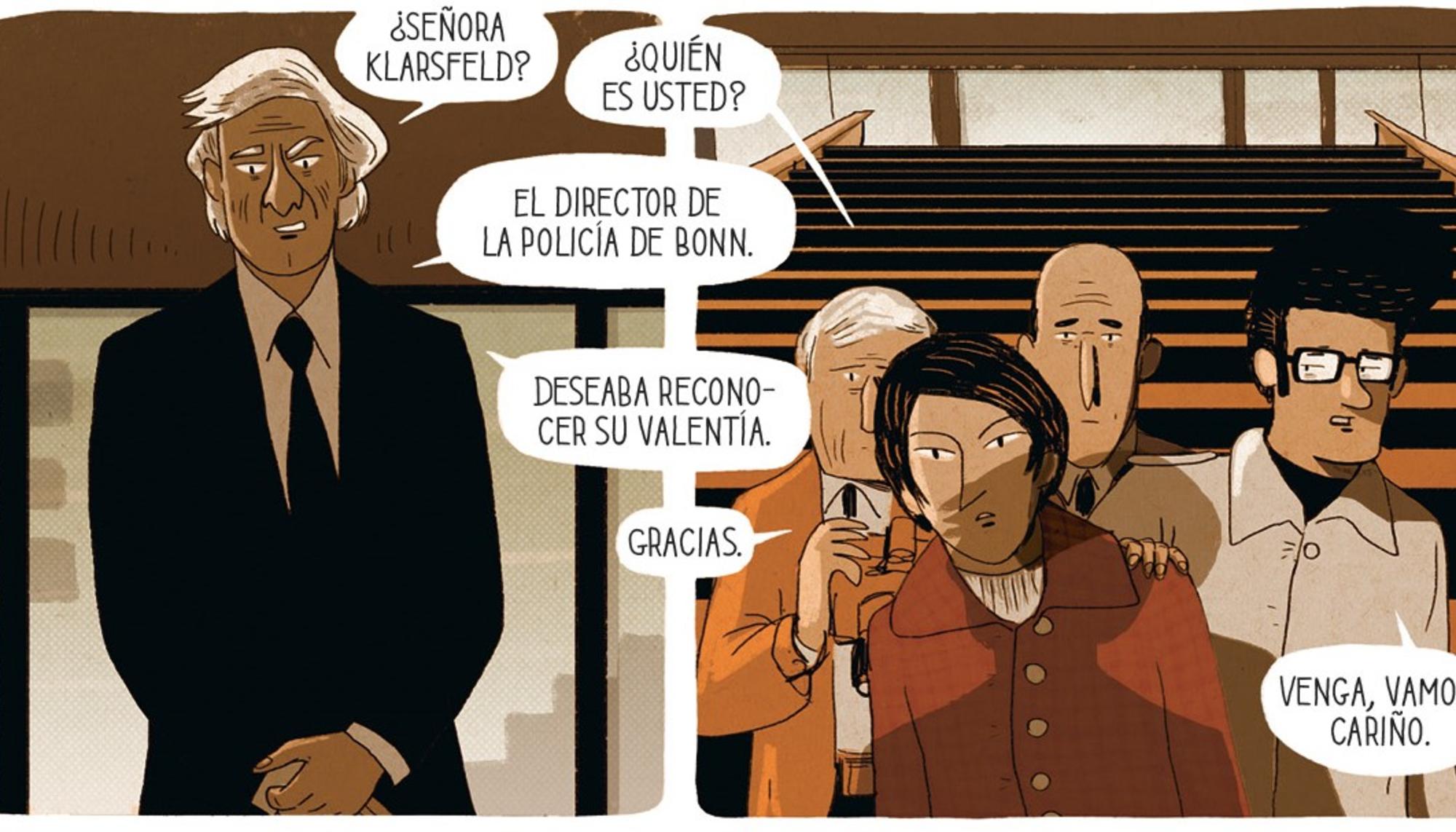 Viñeta del cómic ‘Beate y Serge Klarsfeld, un combate contra el olvido’