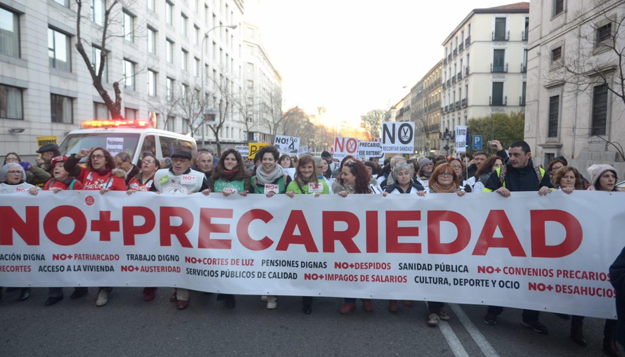 No más precariedad cabecera Madrid