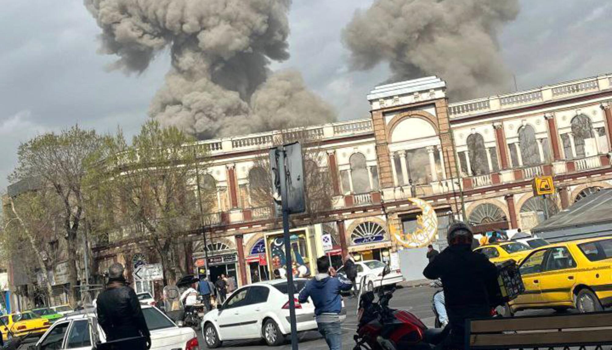 Misiles caen sobre Teherán el 28 de febrero de 2026.