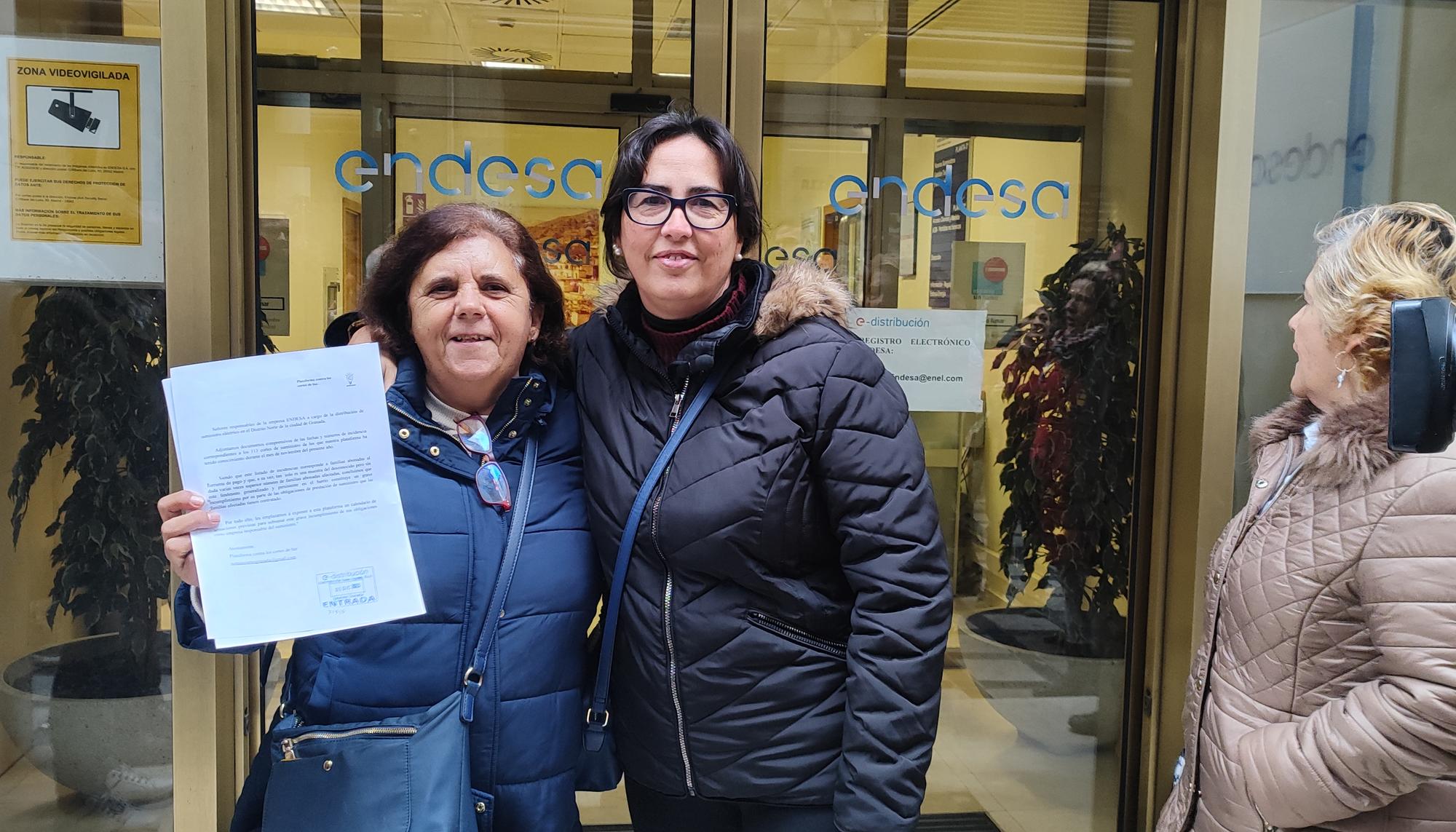 Entrega incidencias ENDESA Granada cortes de luz 2