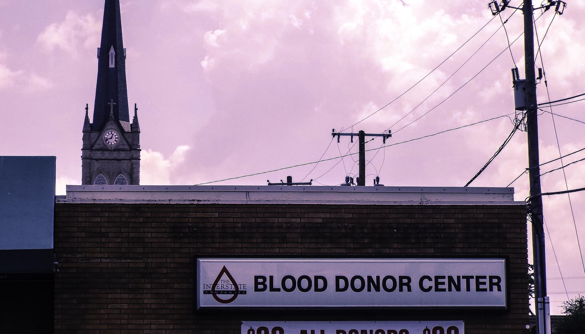 Centro de donación de sangre EE UU