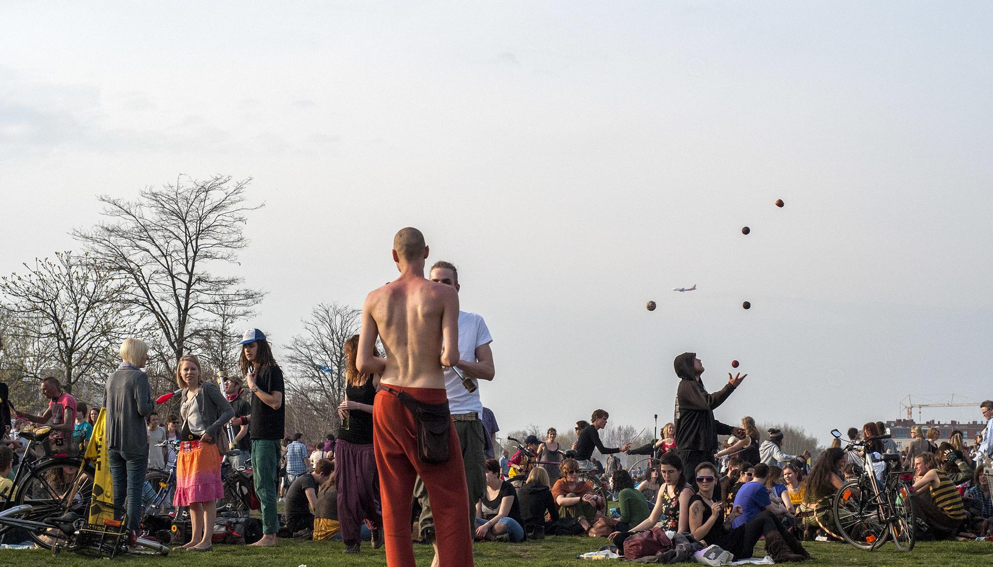 Mauerpark en Berlin