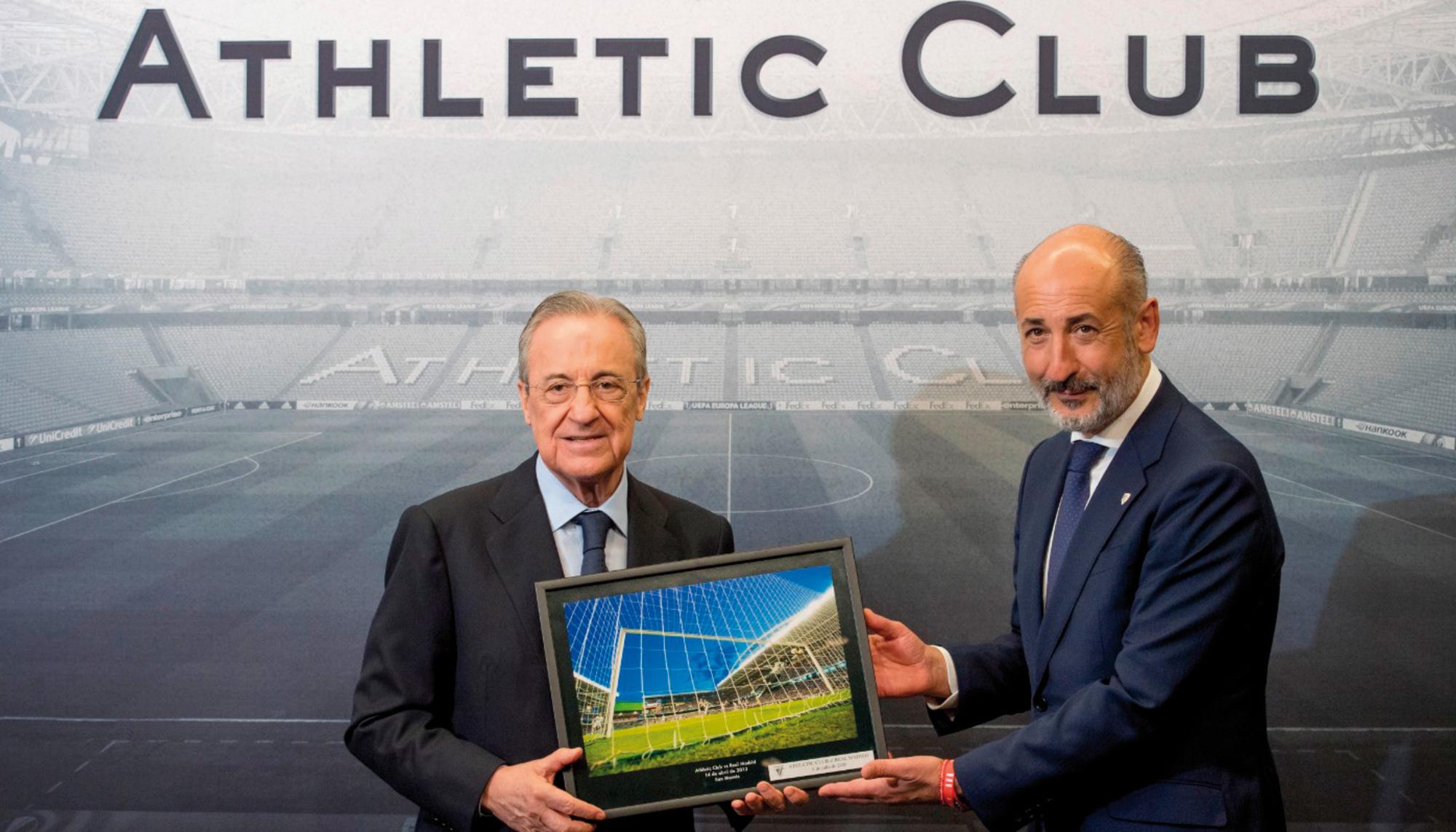 Florentino Pérez en San Mamés, el estadio del Athletic Club