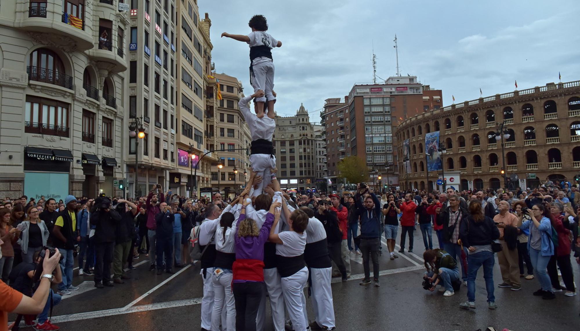 Muixeranga por el 9 d'octubre