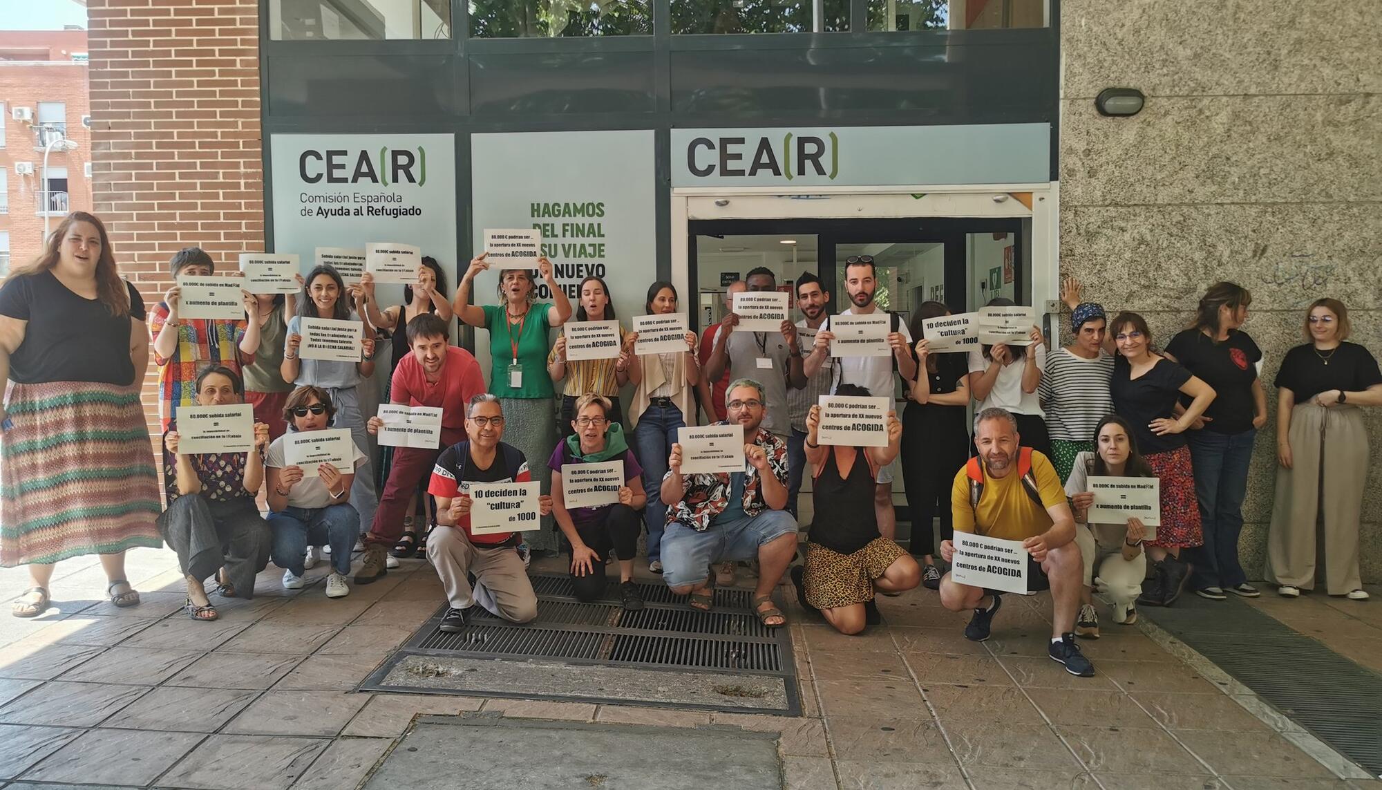 Paro en CEAR Madrid