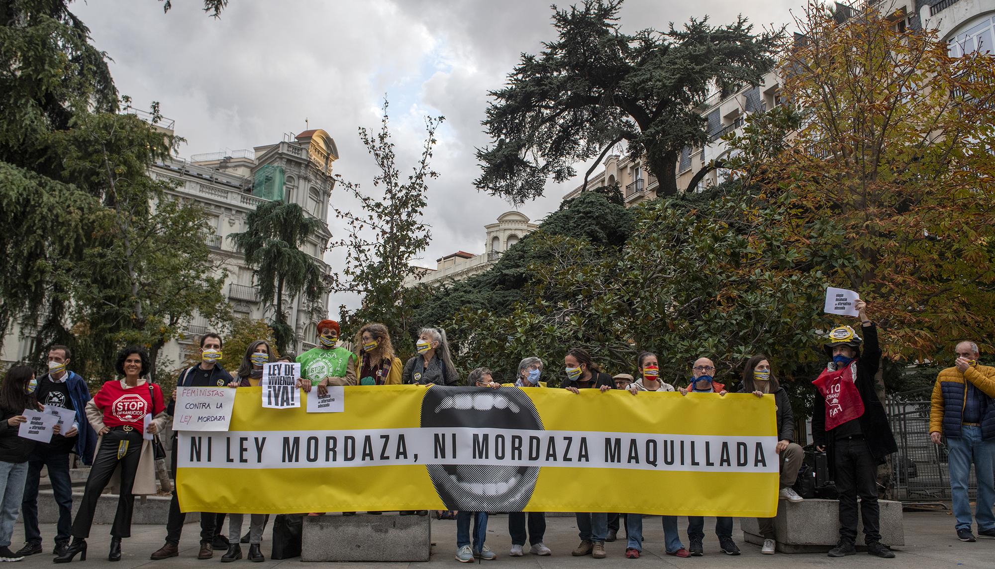 Ley Mordaza 12 horas amordazados Congreso - 2