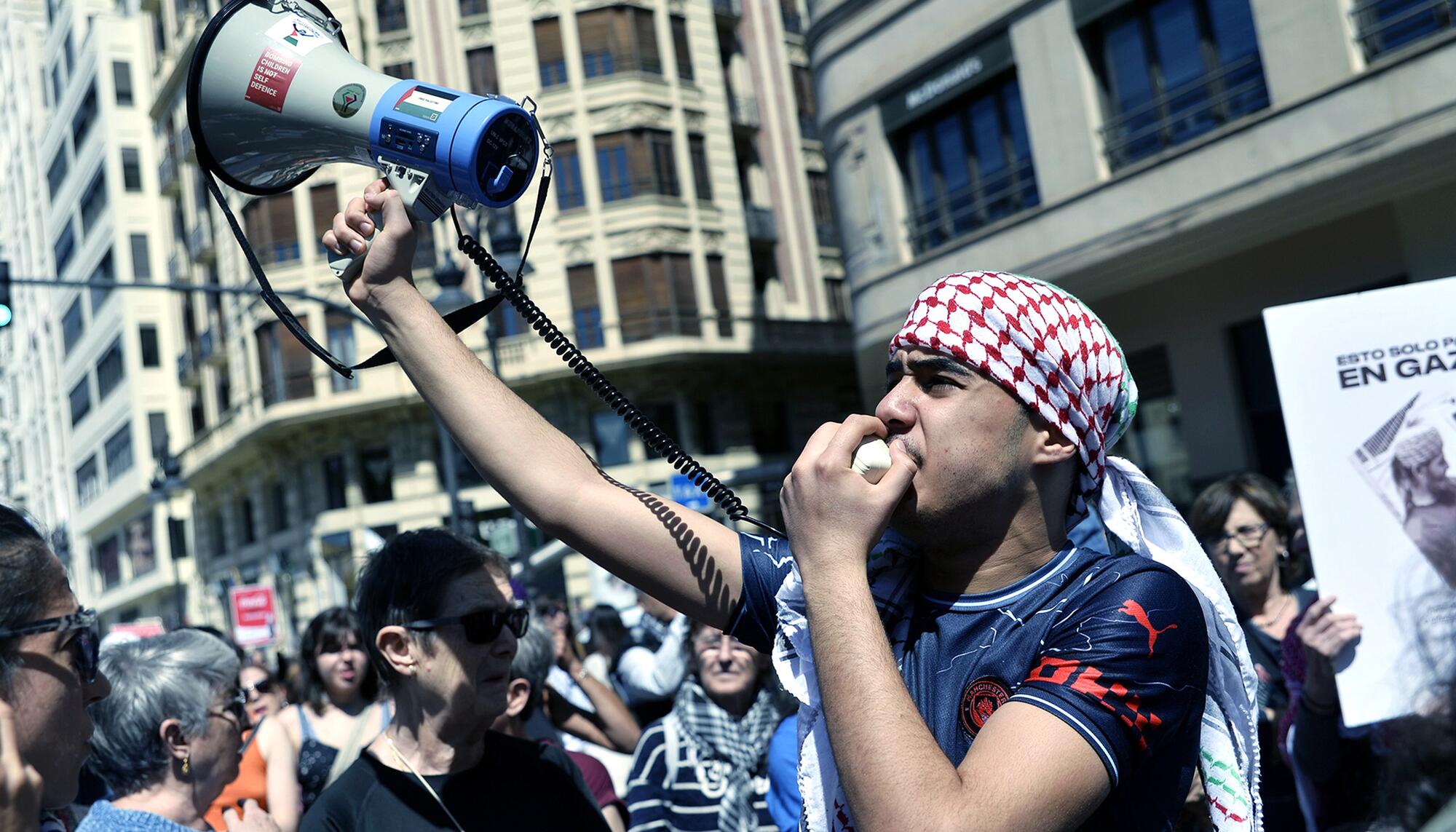 Manifestaciones País Valencià solidaridad con Palestina 20-21 abril  - 1