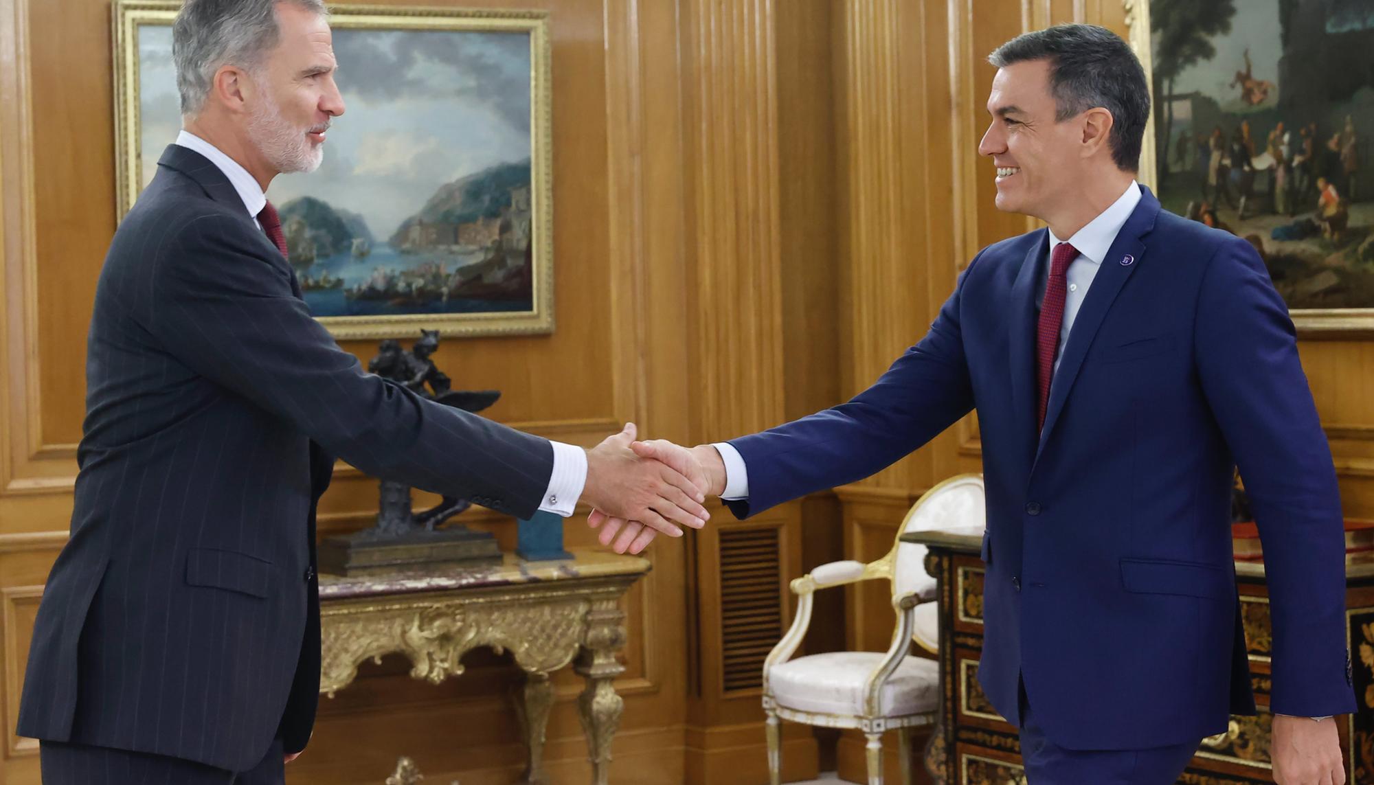 SM El Rey recibe a Pedro Sánchez 1