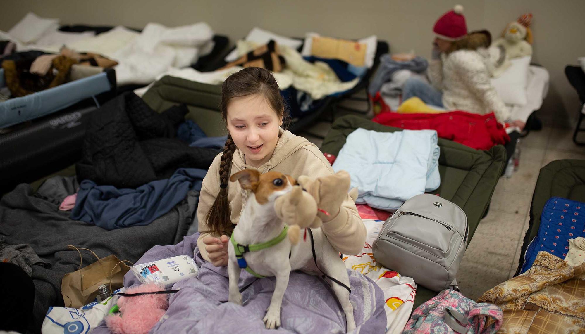Ucranianos refugiados en Tesco - 5