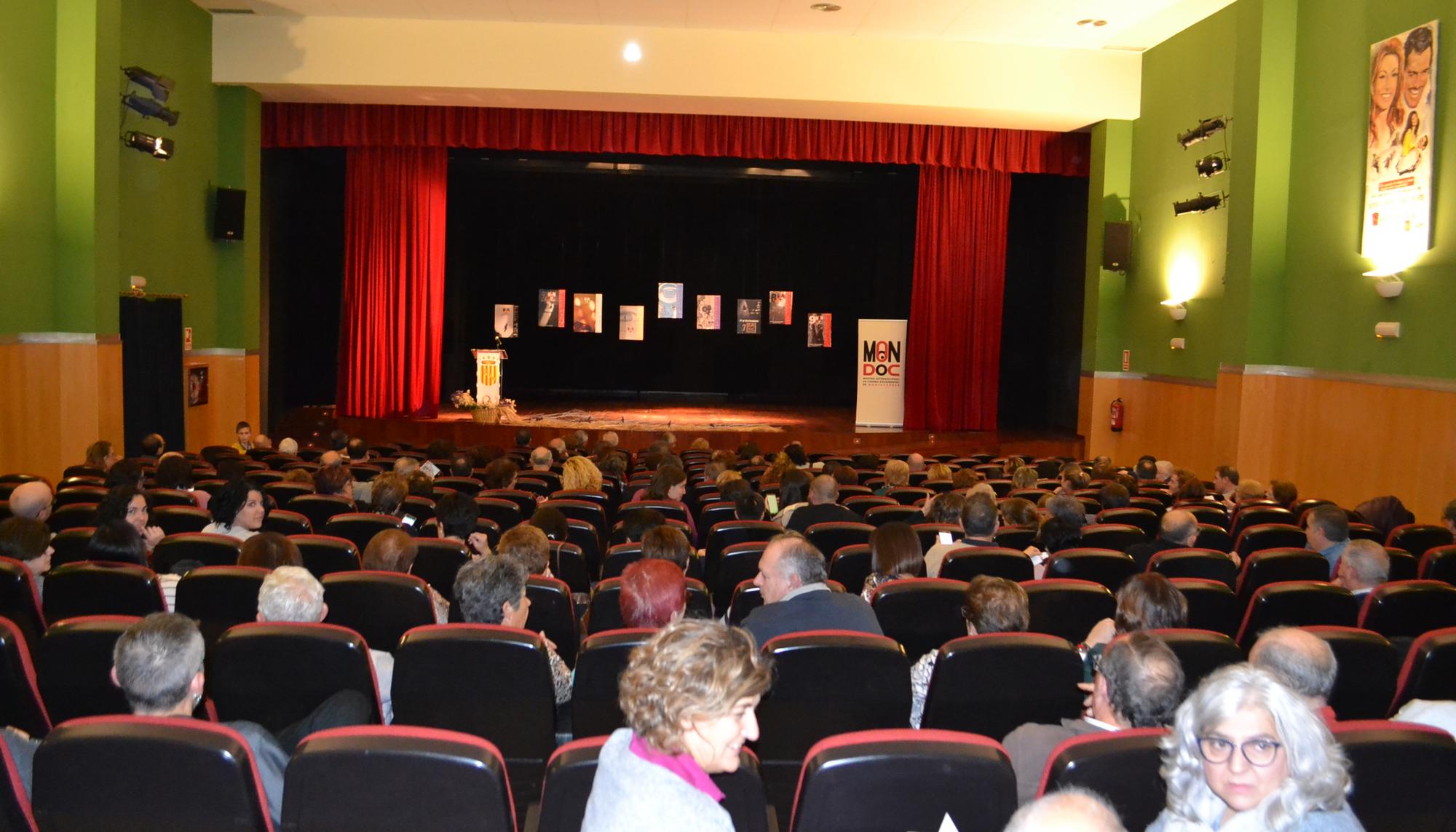 Festival Mondoc, sala de projeccions.