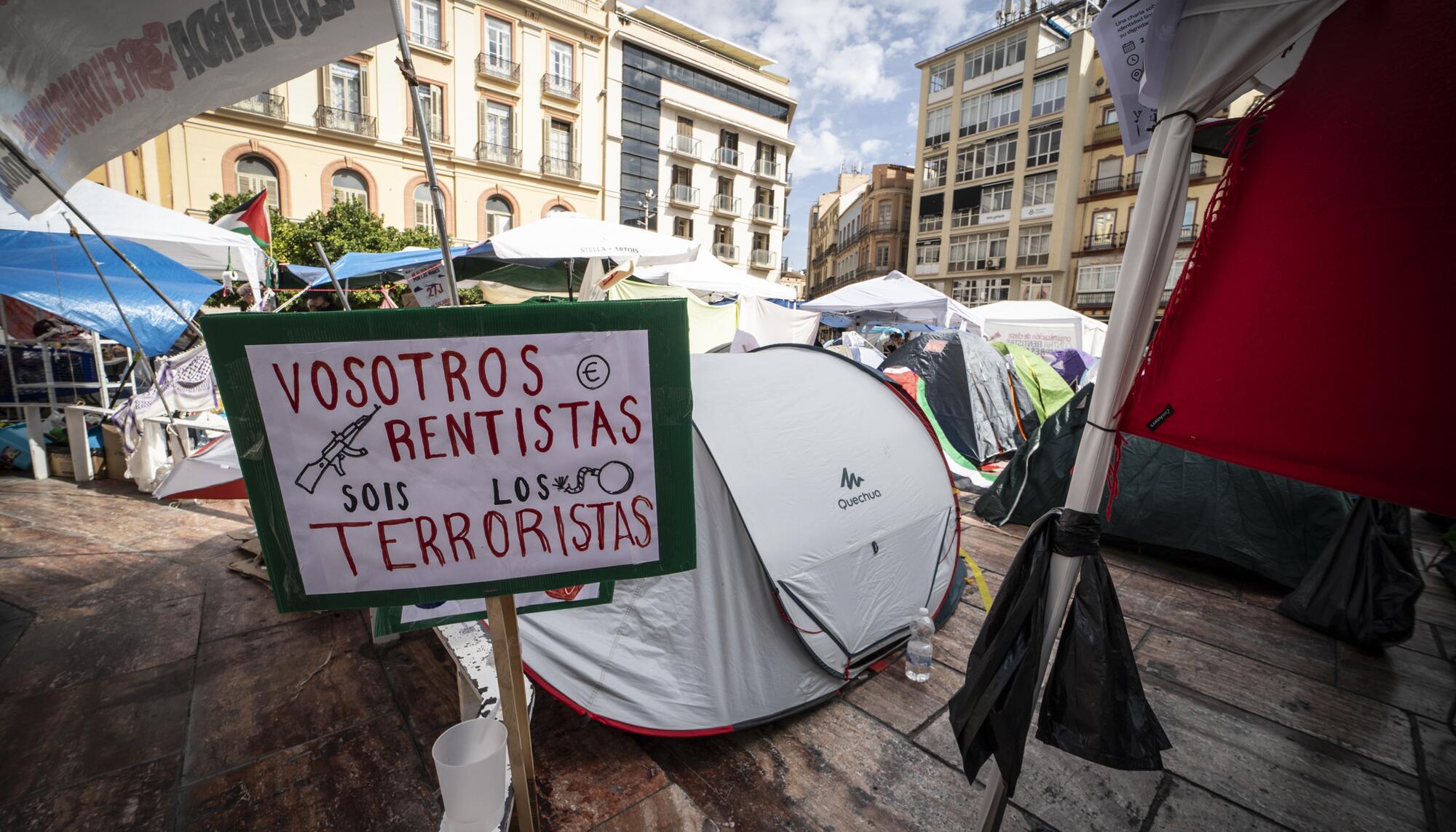 Acampada vivienda Málaga