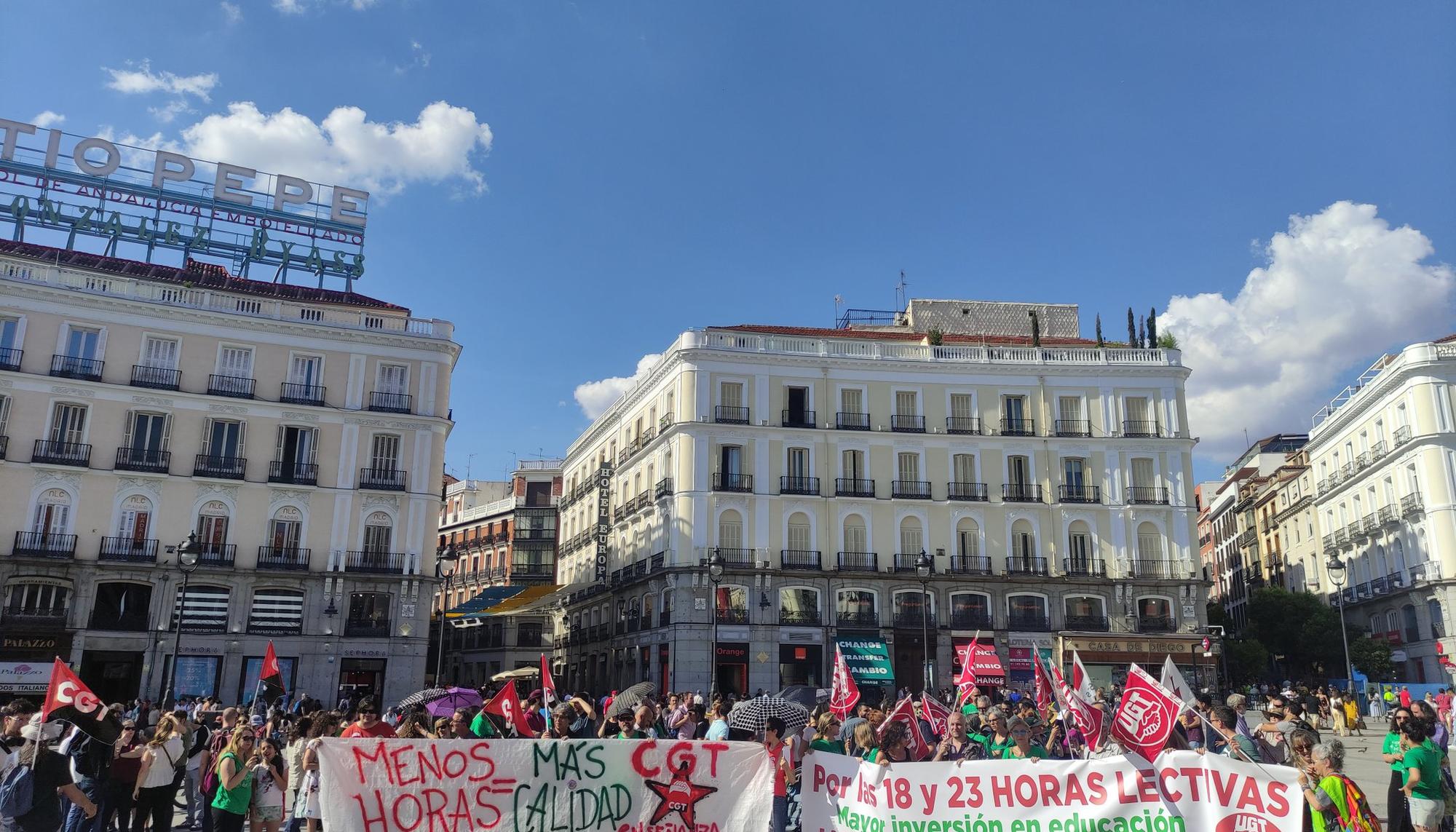 Concentración Campaña Enseñanza 18/23 horas lectivas