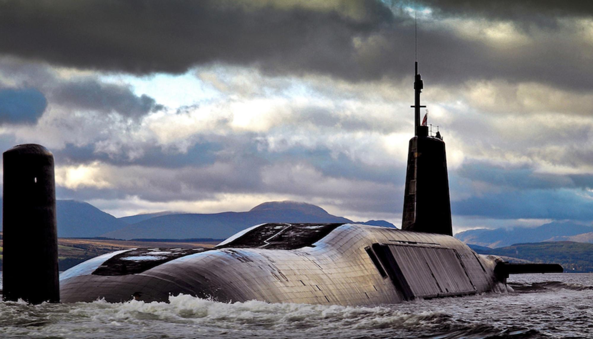 Submarino británico Trident. Fuente: Beyond Nuclear International.