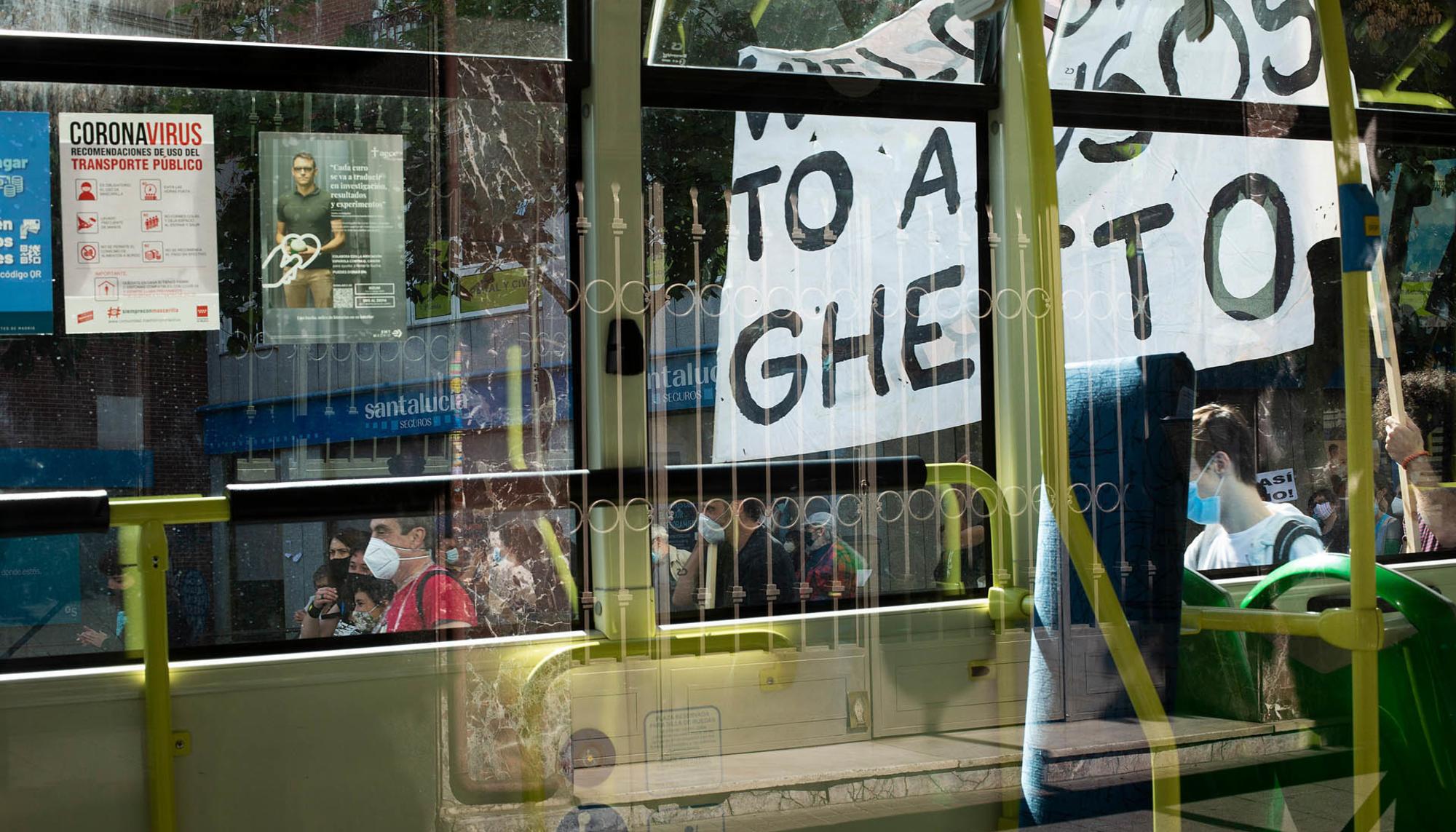 Manifestación contra la "segregación de clase" en Carabanchel, el domingo 27 de septiembre de 2020. - 8