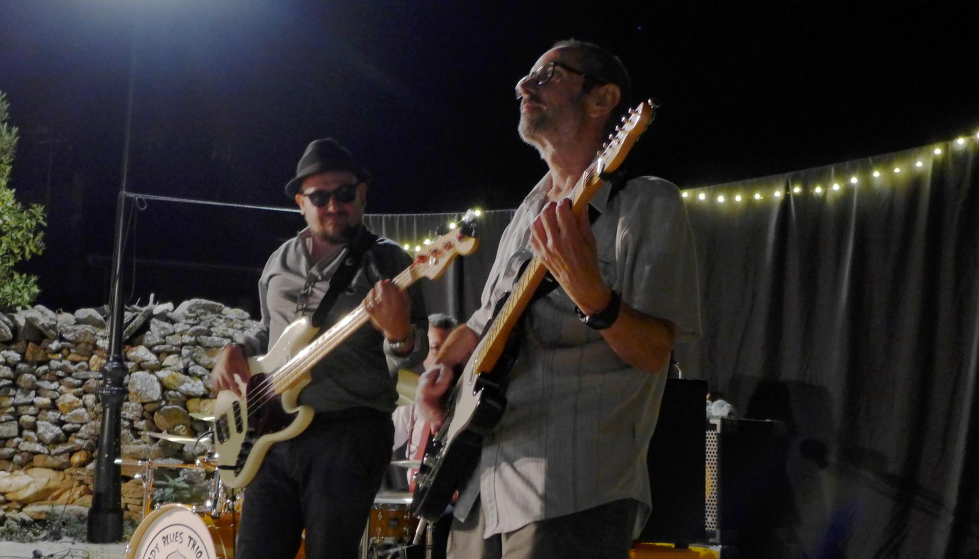 Jose con el grupo Woody Blues Trio, julio de 2021