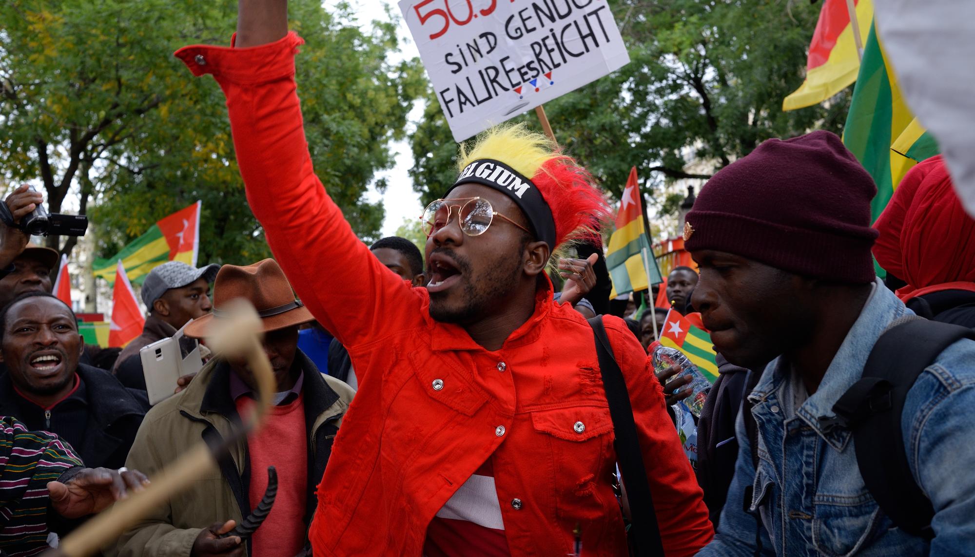 Protesta contra Faure Gnassingbe en Bélgica