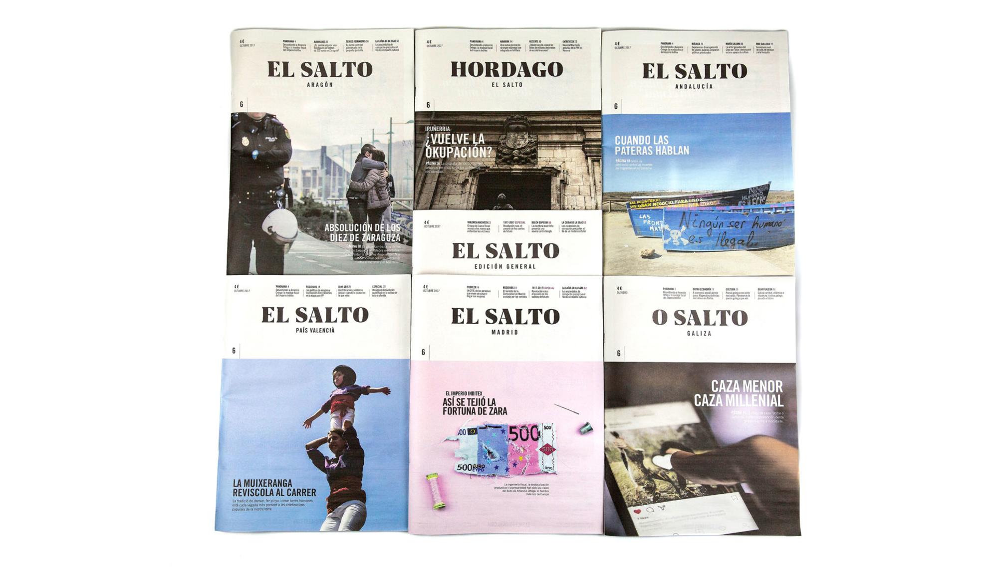 Portadas del número 6 de El Salto