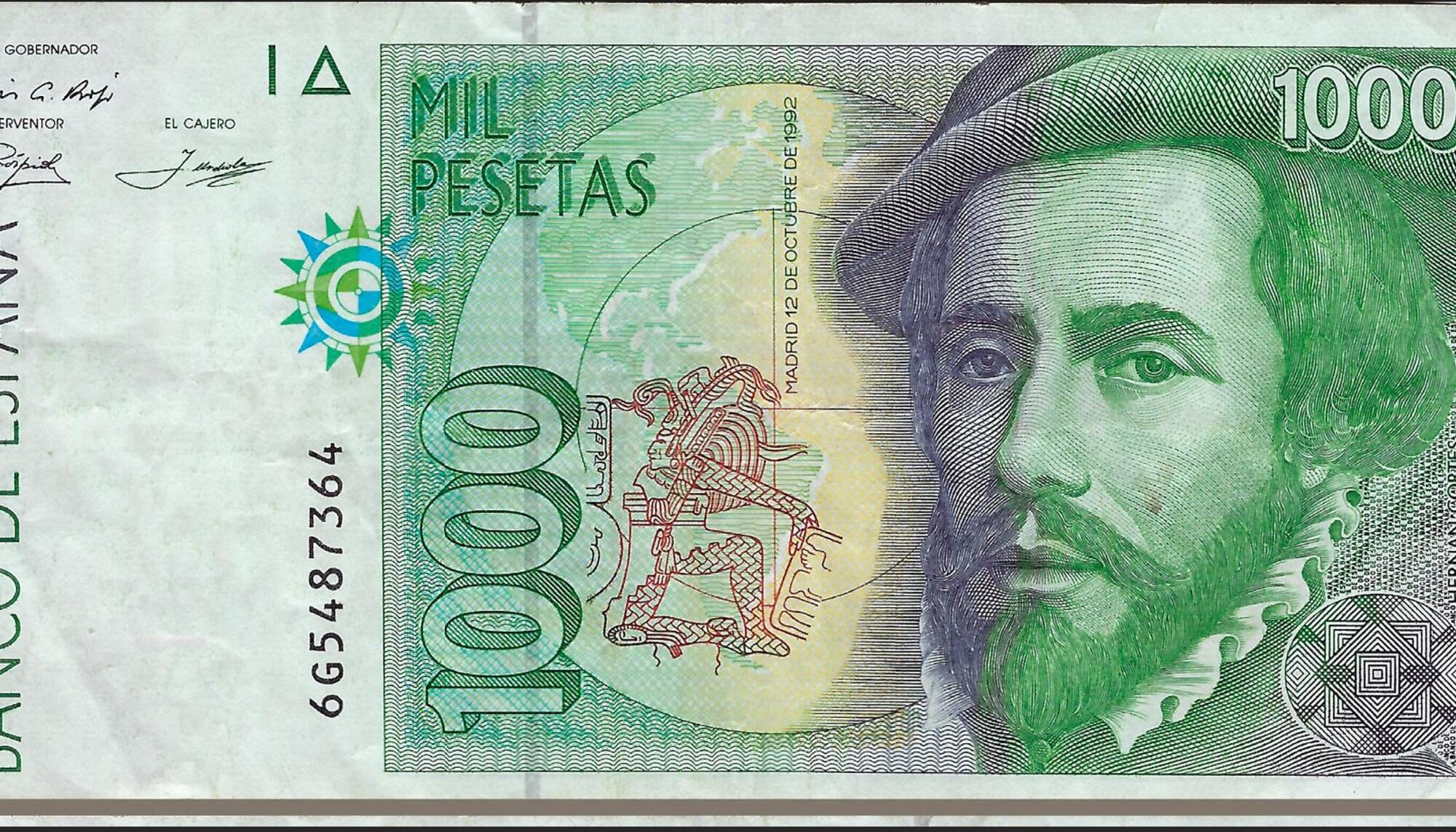 Billete 1992 Hernán Cortés