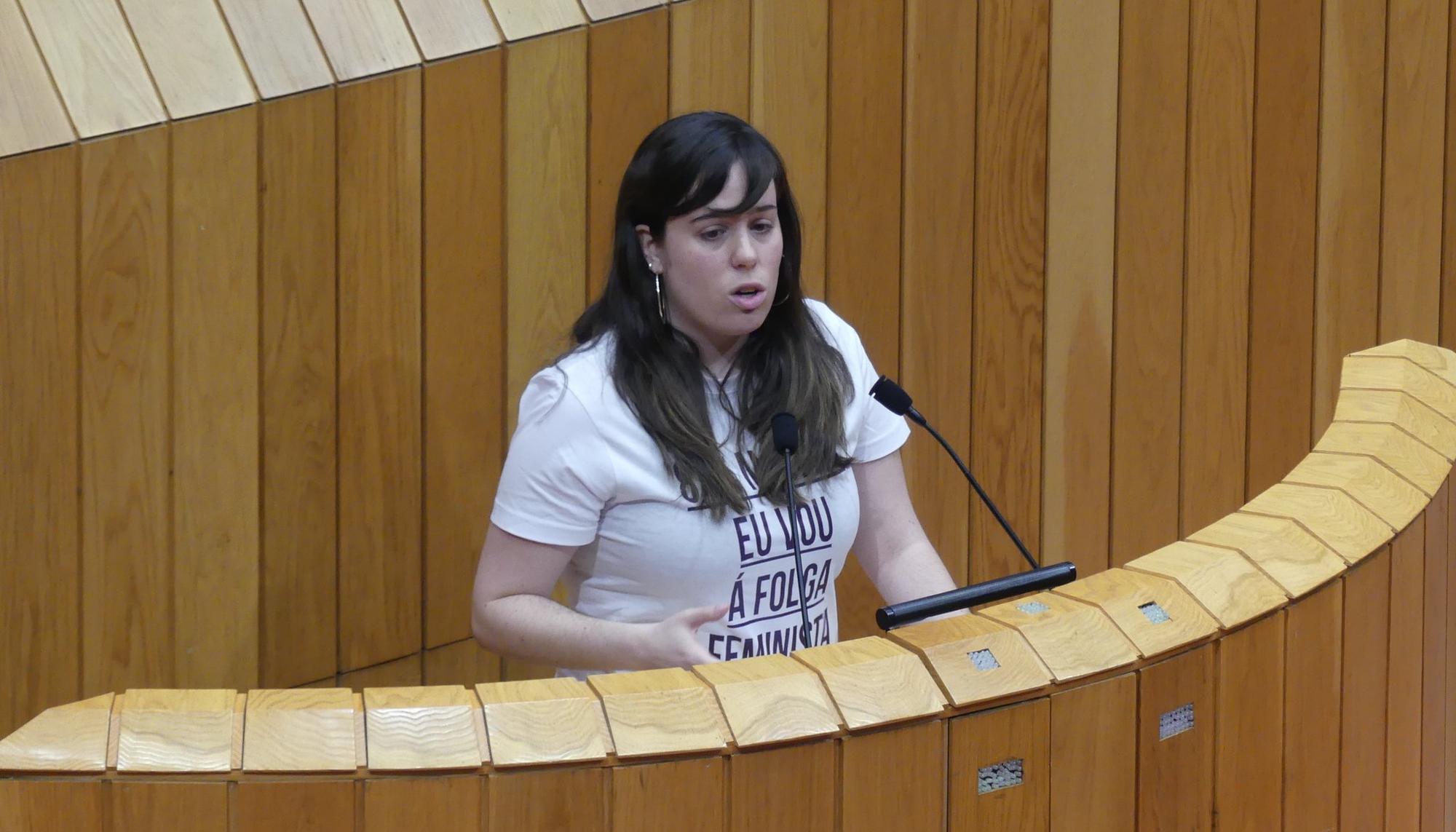 Paula Quinteiro no parlamento