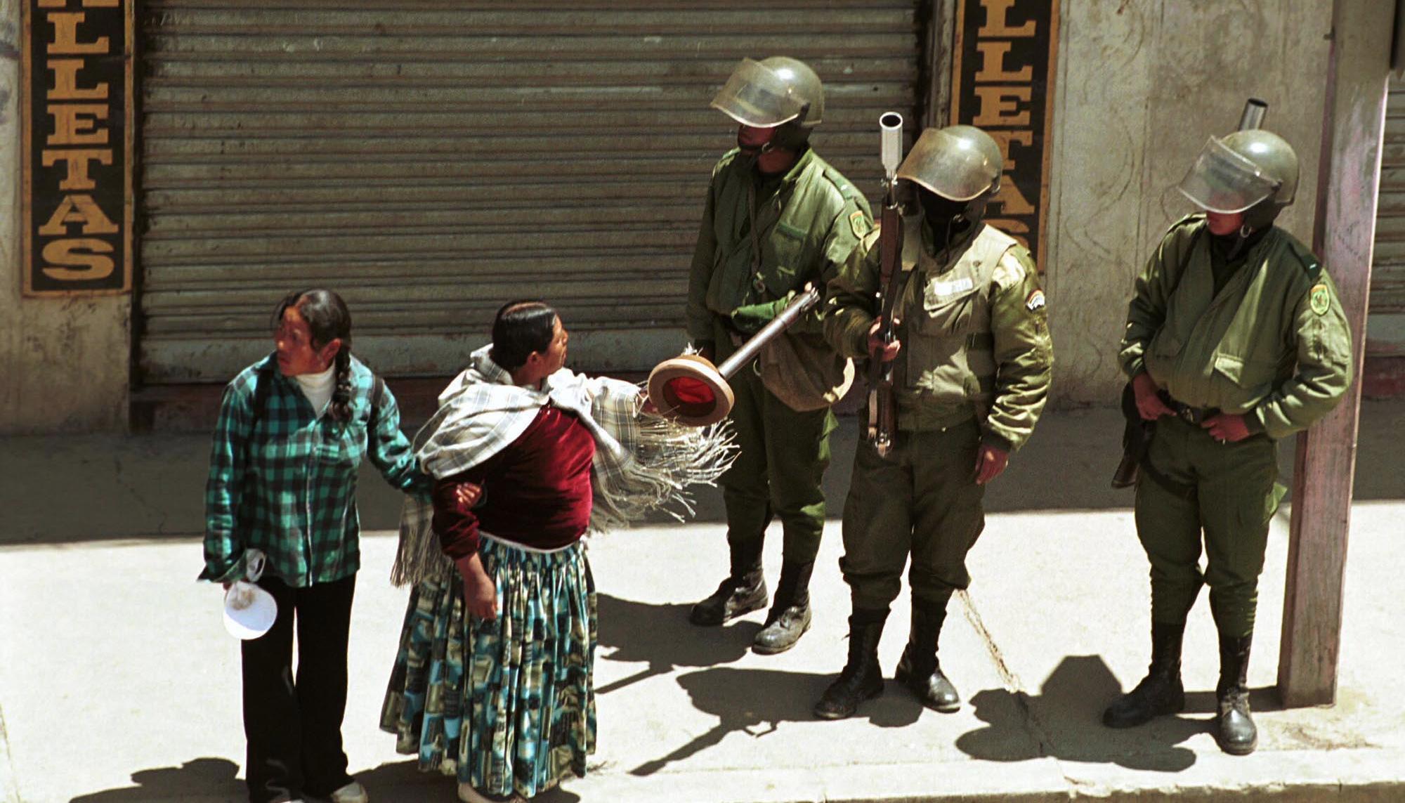 Movilización Bolivia año 2000