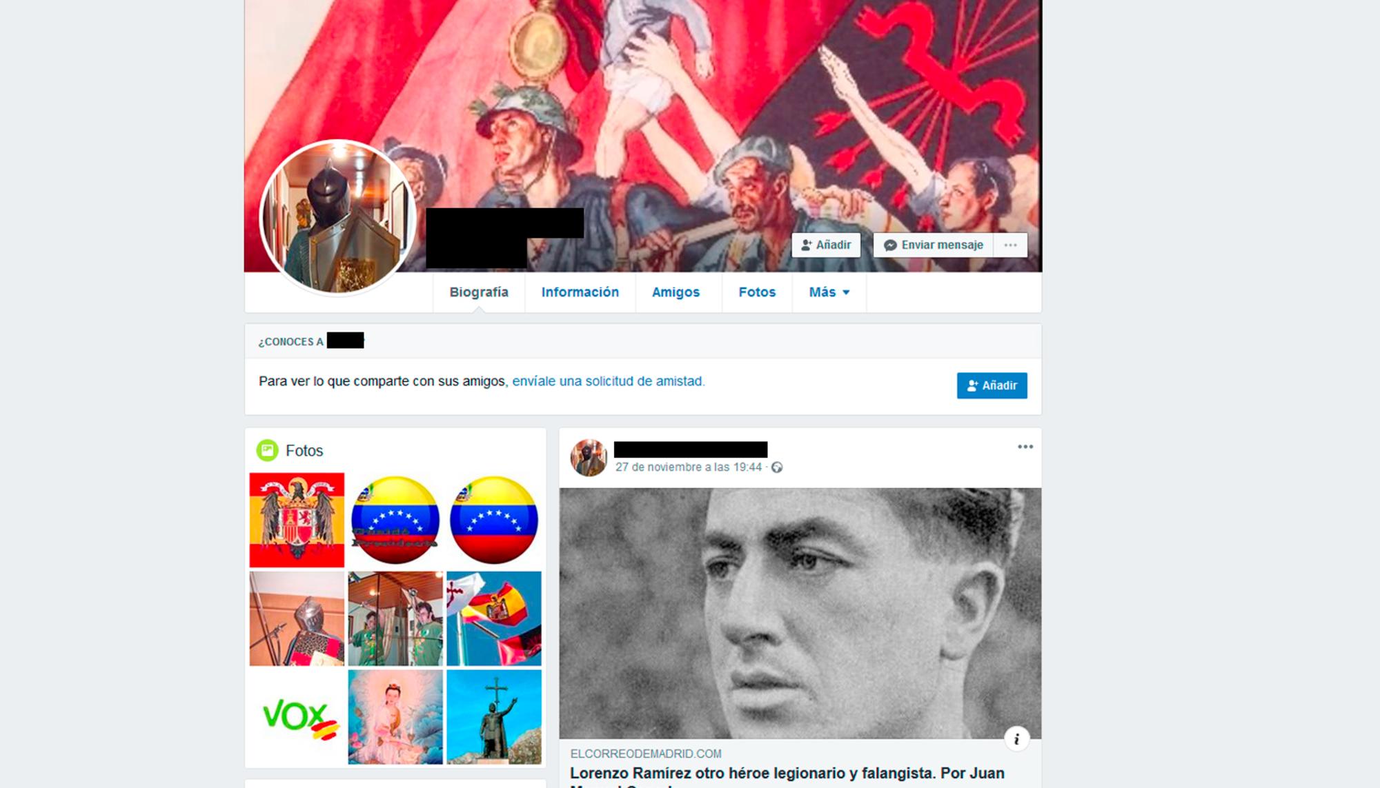 RLR nazi con arsenal Miranda de Ebro facebook