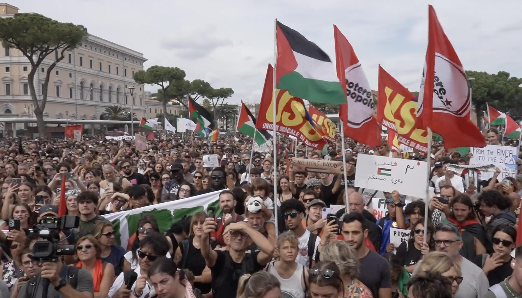 Huelga Palestina Italia 2