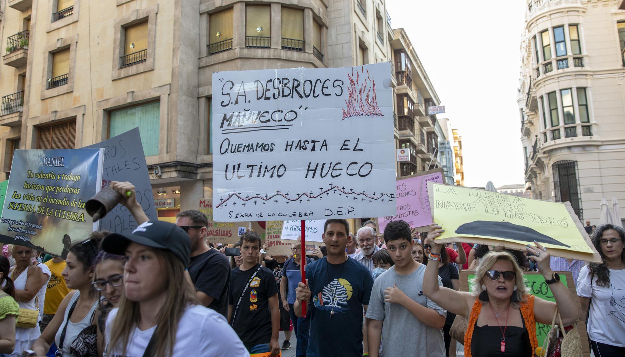 Manifestación Zamora Incendios forestales 28-07-2022 - 11