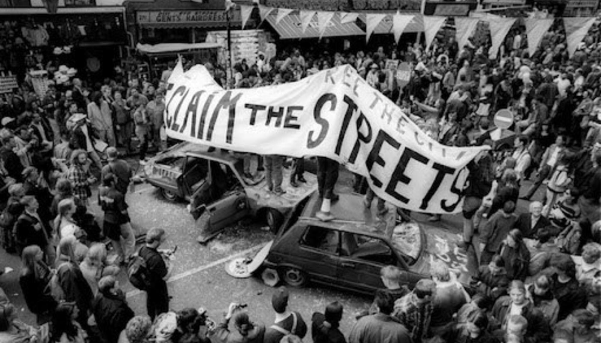 Reclaim the Streets occupation 14 May 1995