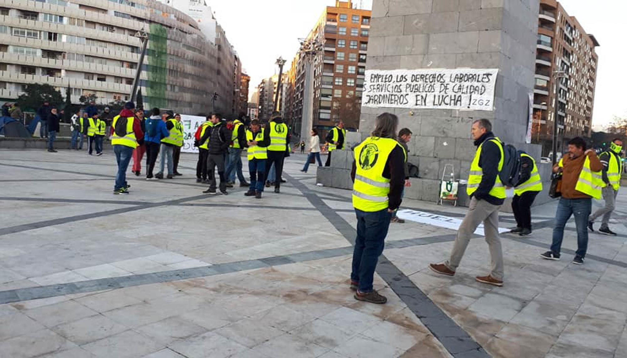 Huelga jardines Zaragoza