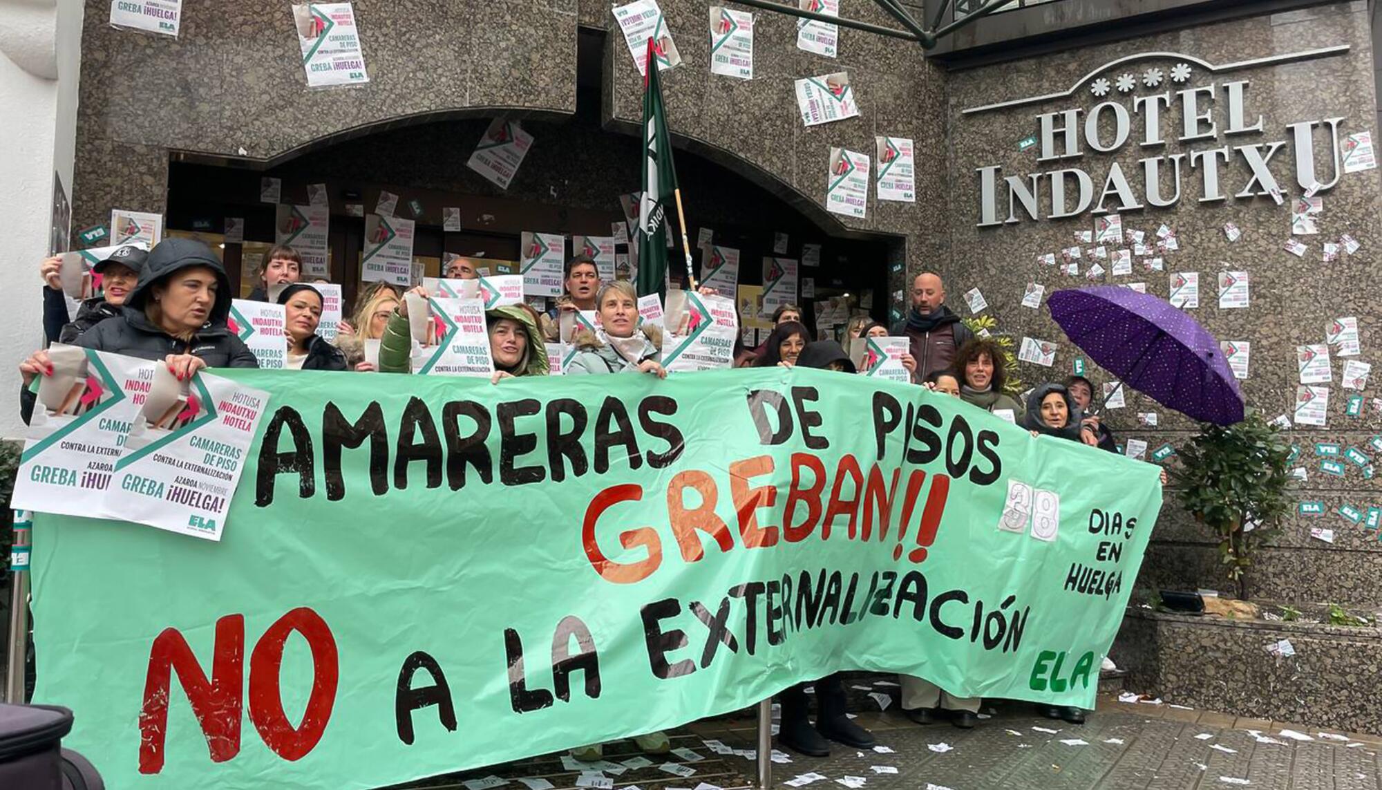 Huelga Camareras de piso Hotel Indautxu 