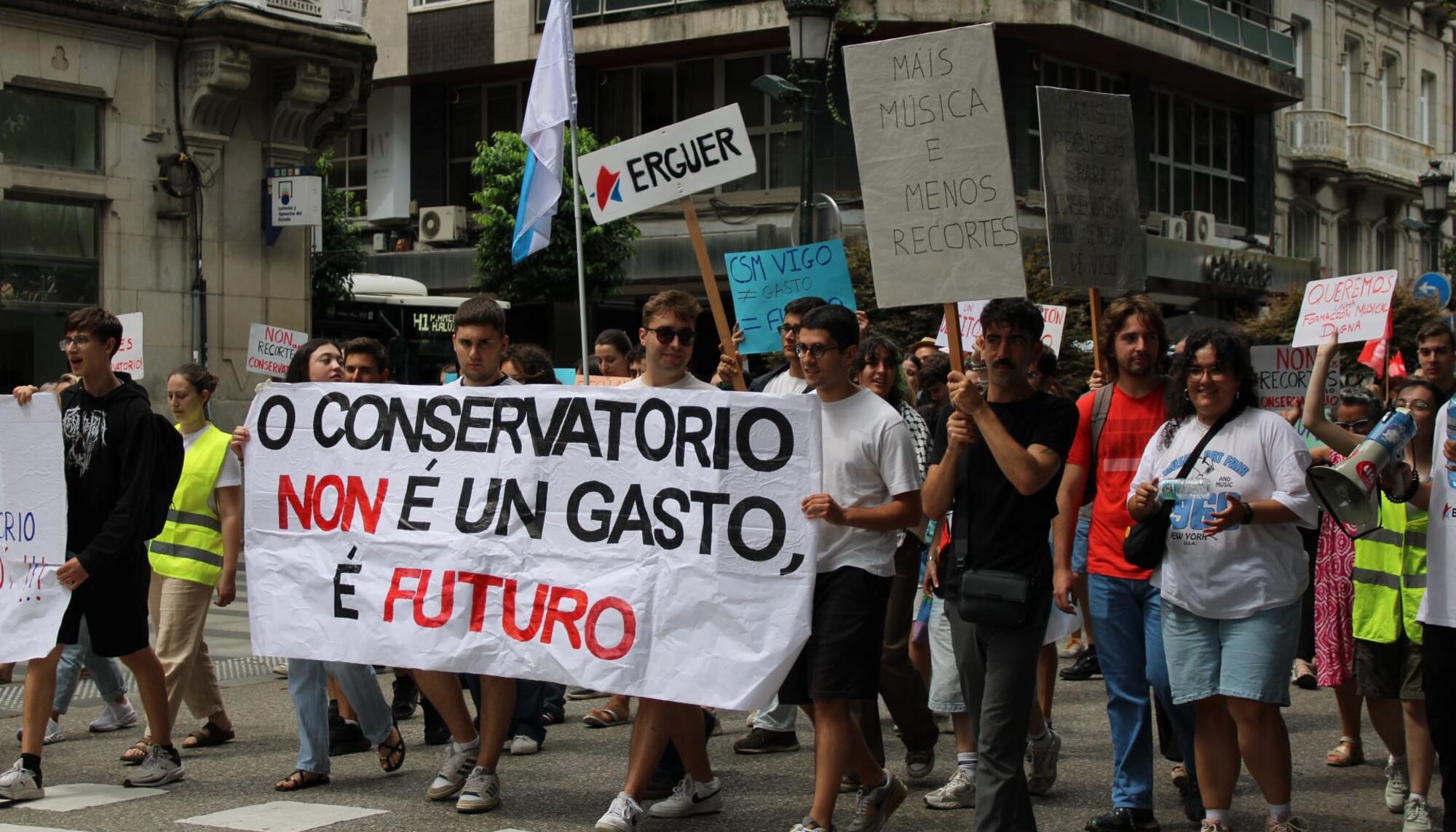 Protesta conservatorio vigo