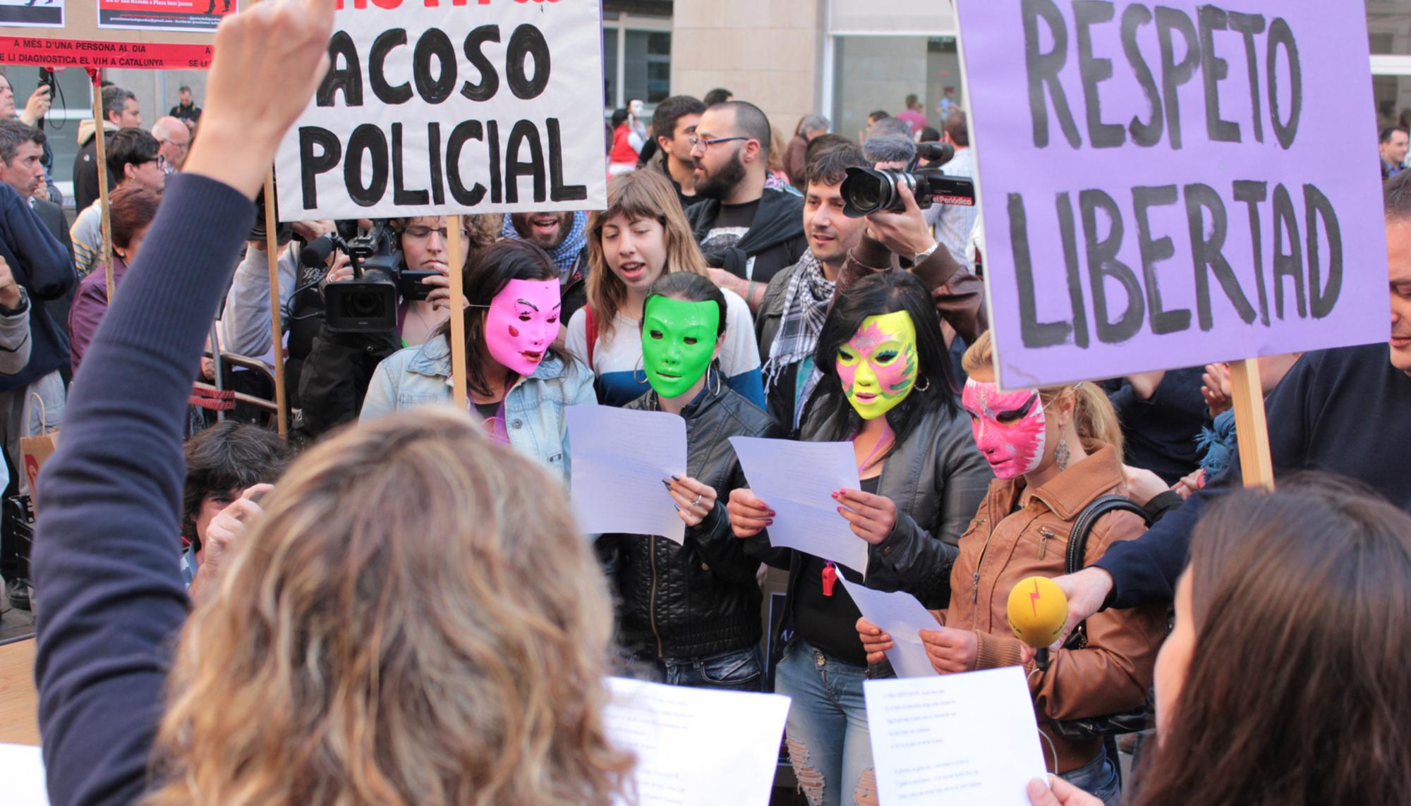 manifestacion trabajadoras sexuales